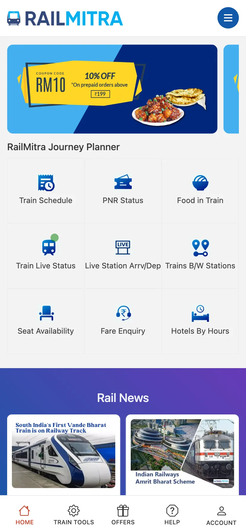 LiveTrain, PNR & Food Delivery | Indus Appstore | Screenshot