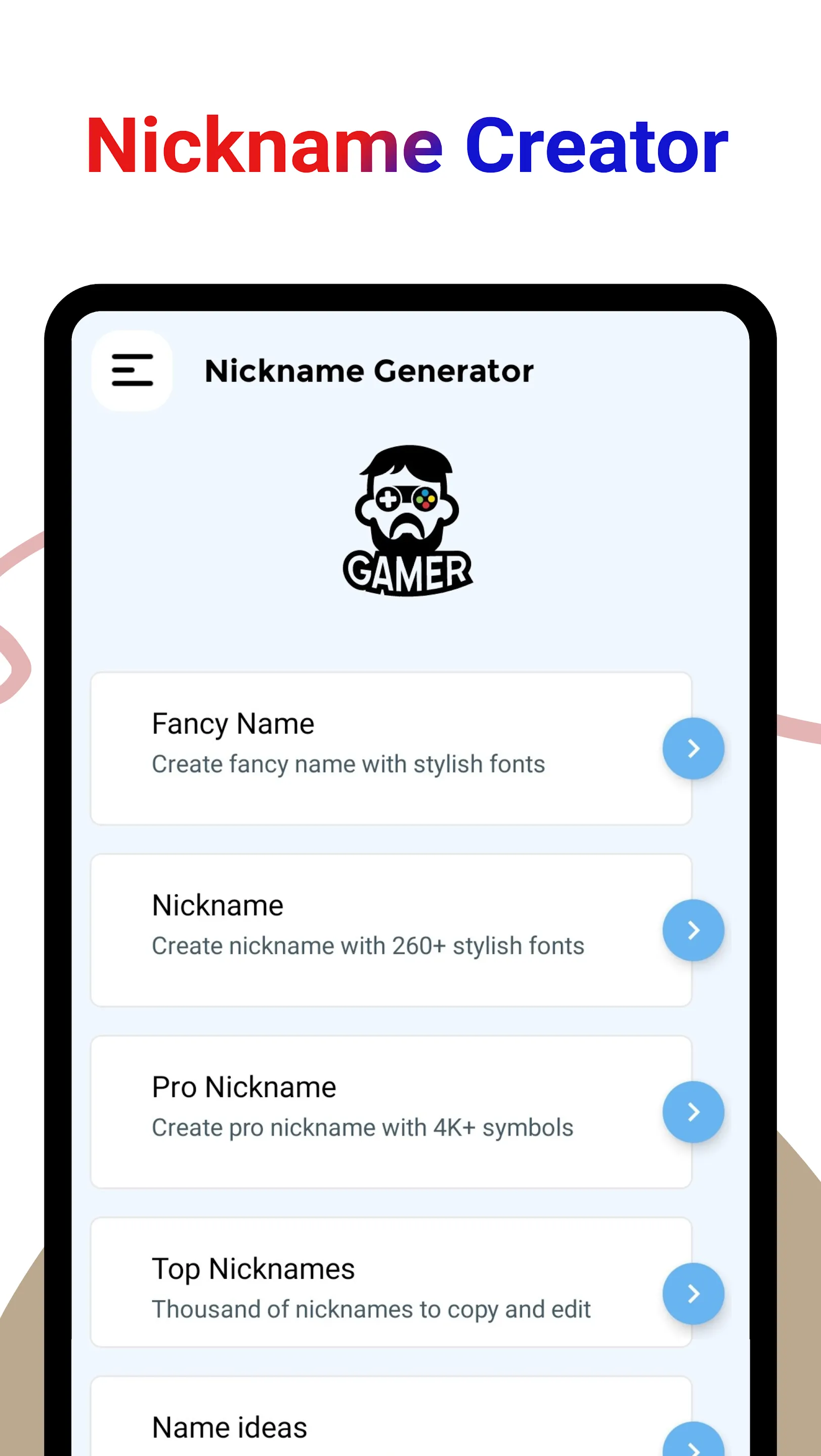 Pro Nickname Generator | Indus Appstore | Screenshot