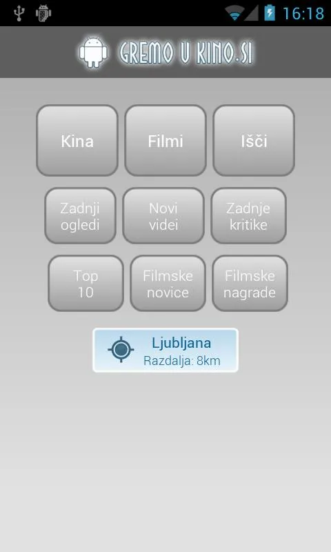 Kino sporedi - Slovenija | Indus Appstore | Screenshot