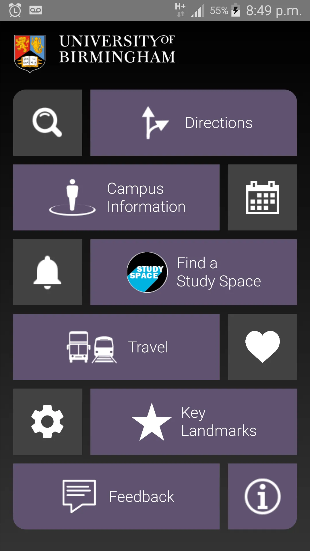 UoB Campus Map | Indus Appstore | Screenshot