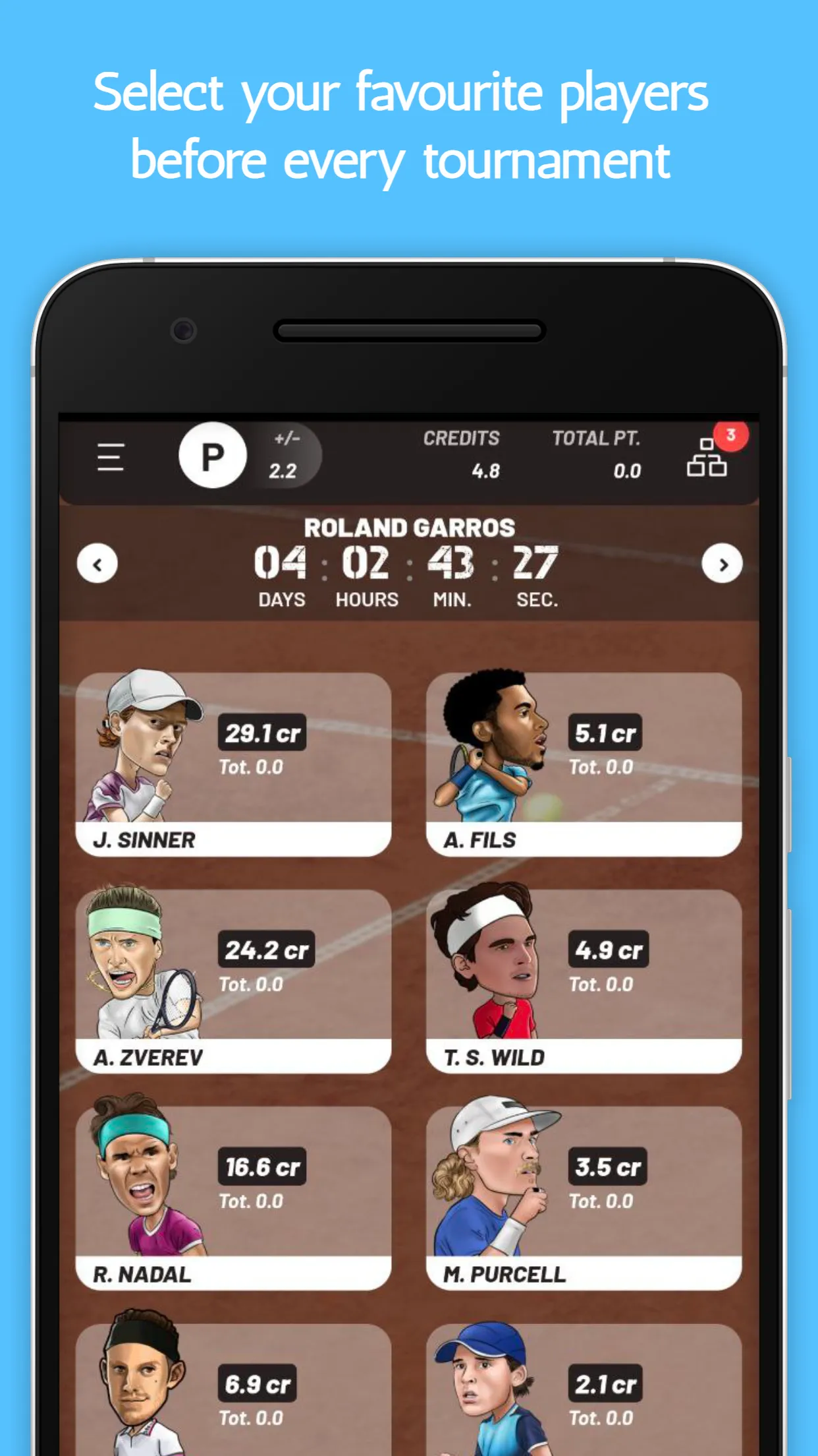 Smash It - Fantasy Tennis | Indus Appstore | Screenshot