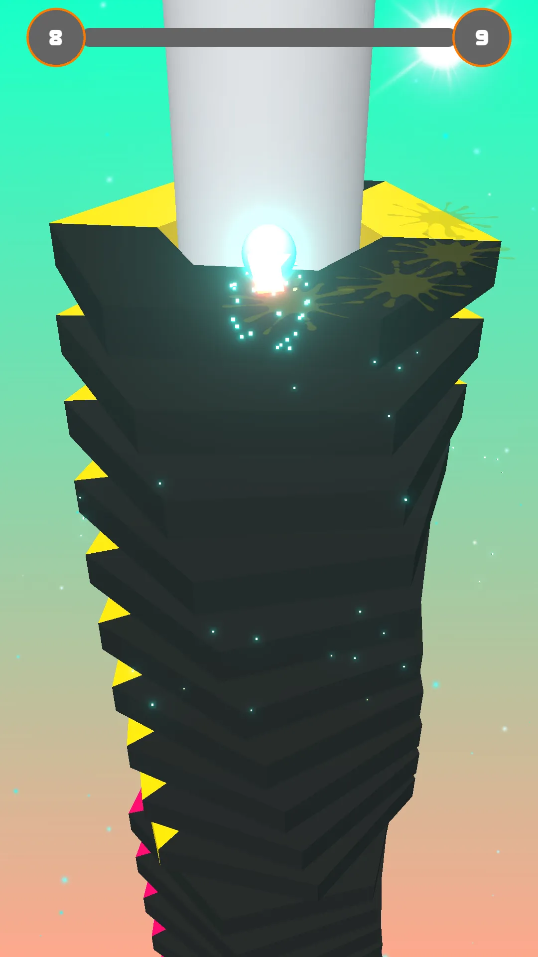 Neon Stack Blast : Smash Helix | Indus Appstore | Screenshot