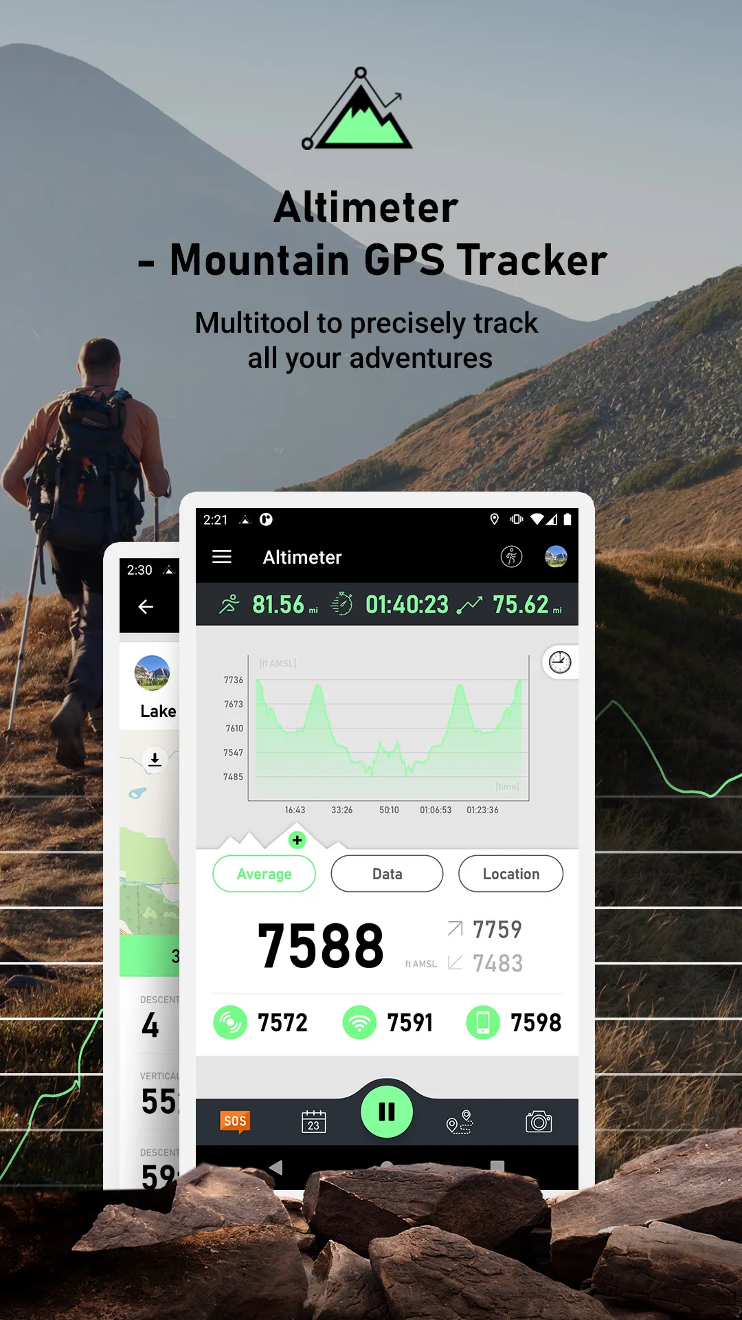 Altimeter Mountain GPS Tracker | Indus Appstore | Screenshot