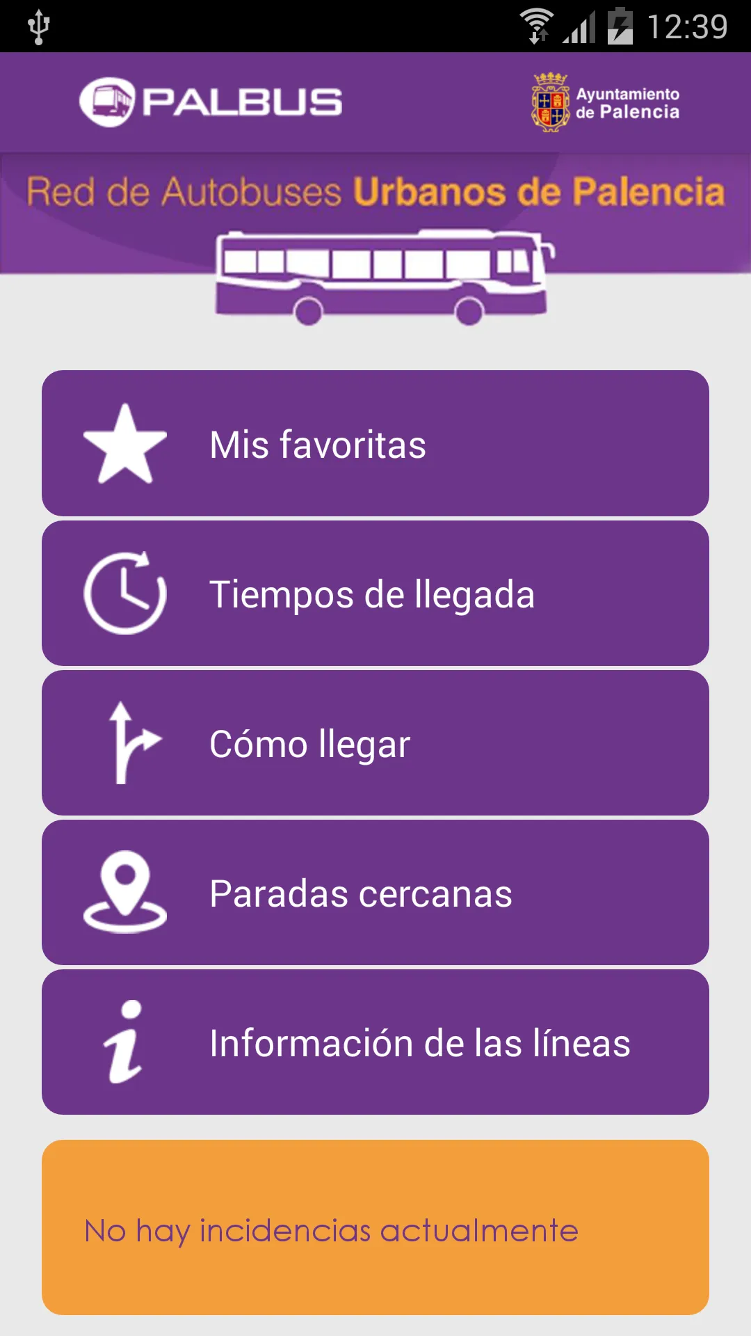 PALBUS - Buses de Palencia | Indus Appstore | Screenshot