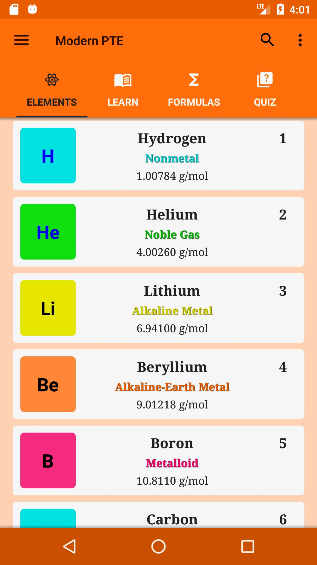 Periodic Table of the Elements | Indus Appstore | Screenshot