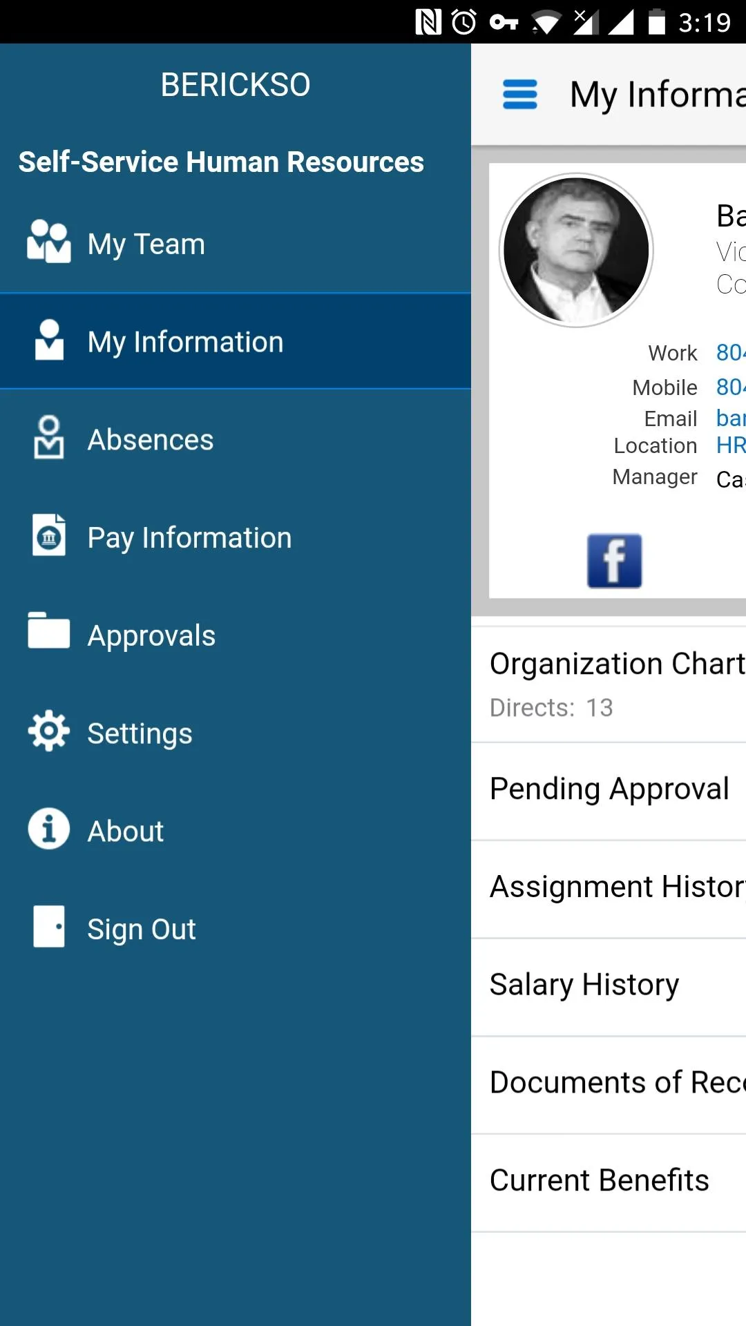 Self-Service HR for EBS | Indus Appstore | Screenshot