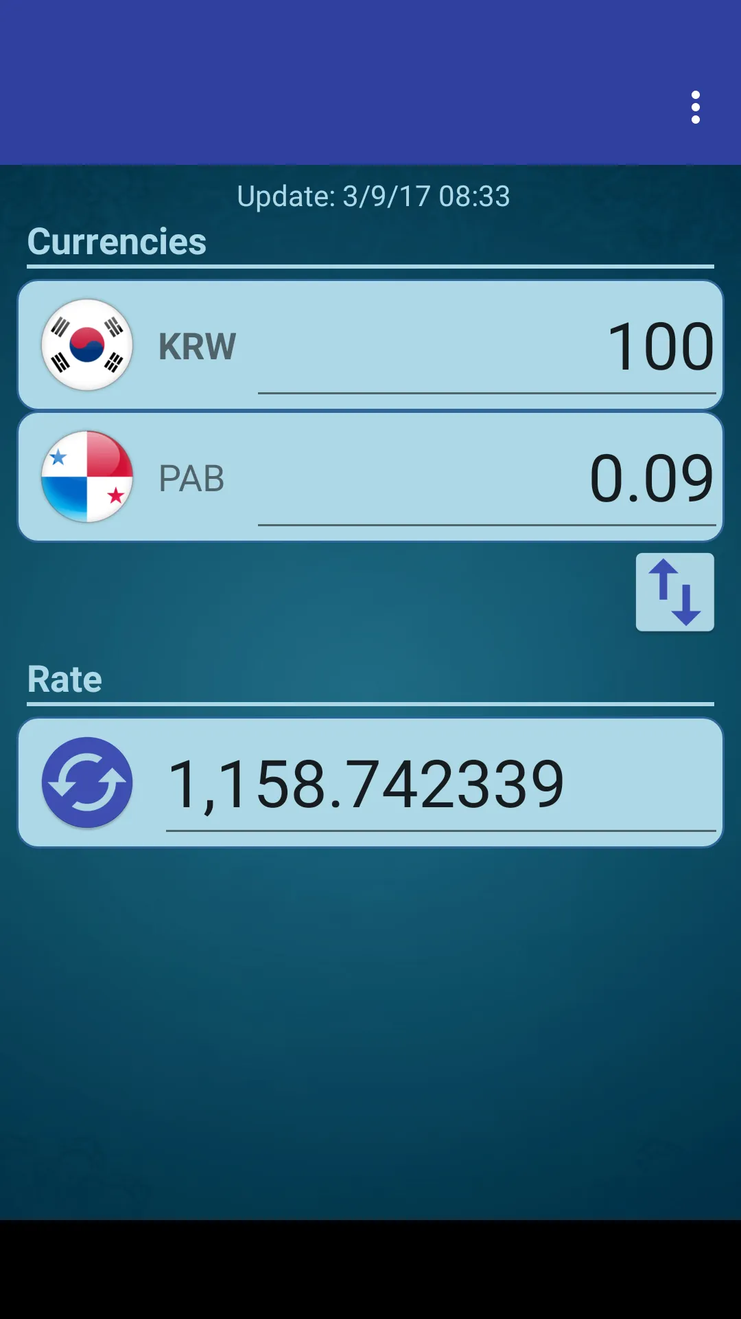 KRW Won x Panamanian Balboa | Indus Appstore | Screenshot