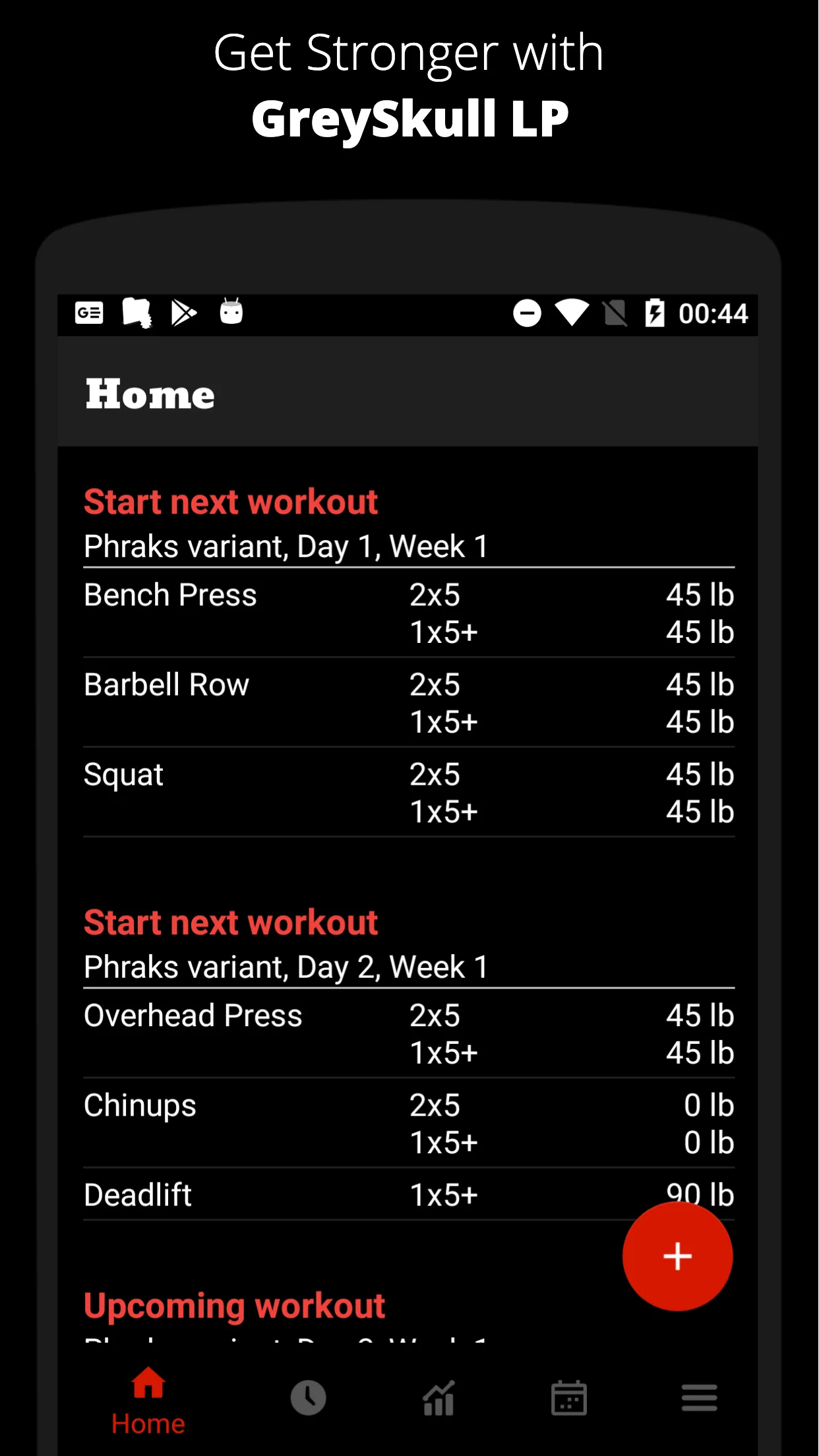 GreySkull LP Workout Gym Log | Indus Appstore | Screenshot