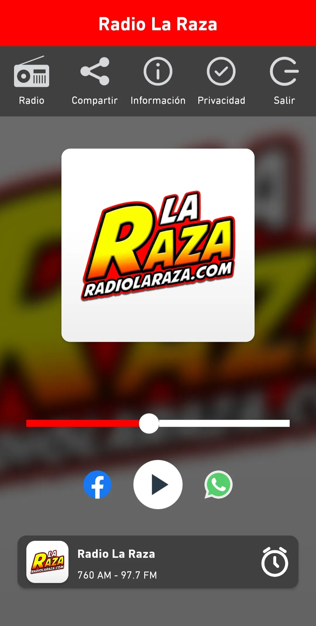 Radio La Raza | Indus Appstore | Screenshot