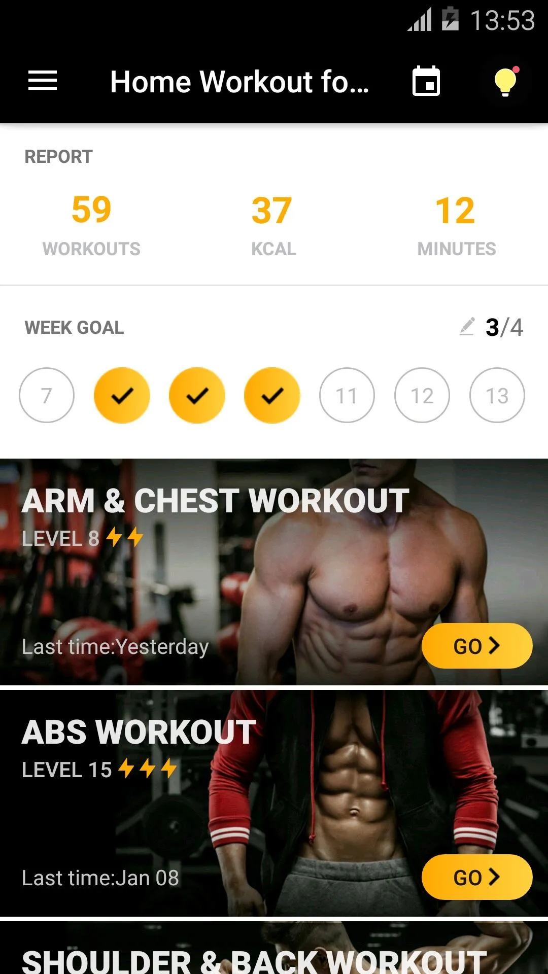 Home Workout for Men | Indus Appstore | Screenshot