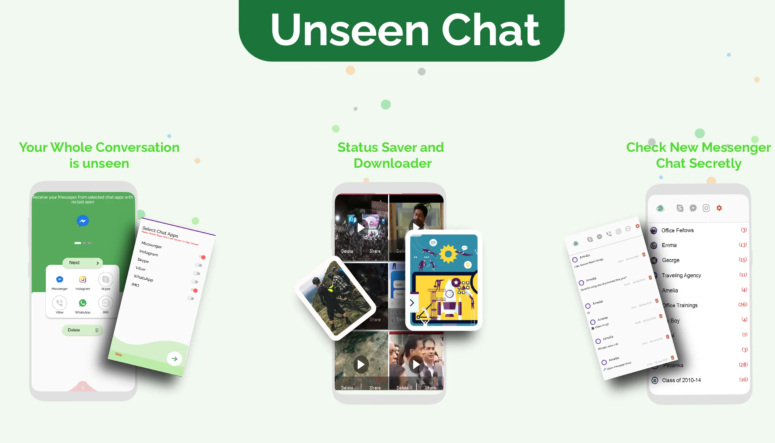 Unseen delete message recovery | Indus Appstore | Screenshot