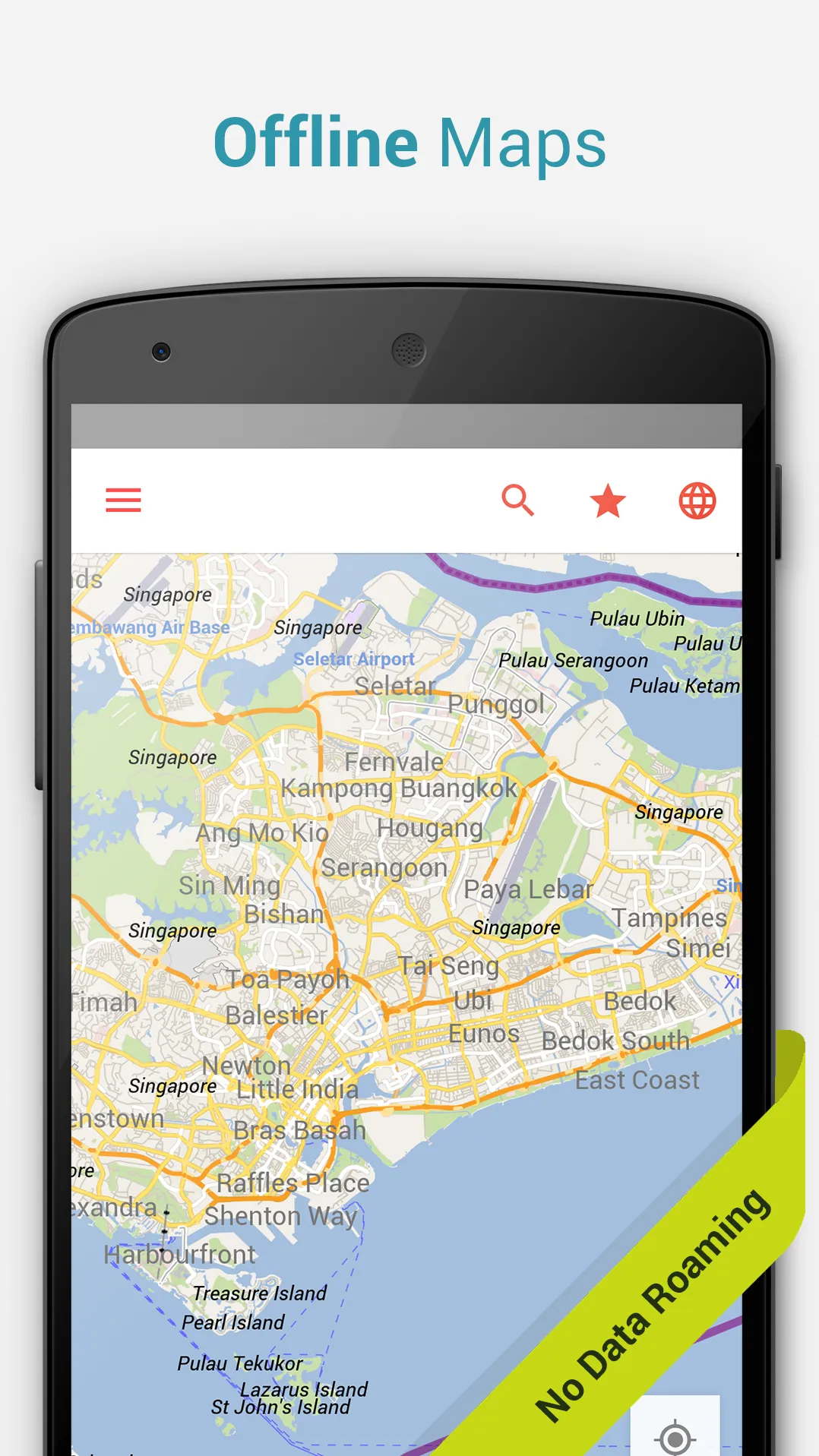 Singapore Offline City Map | Indus Appstore | Screenshot