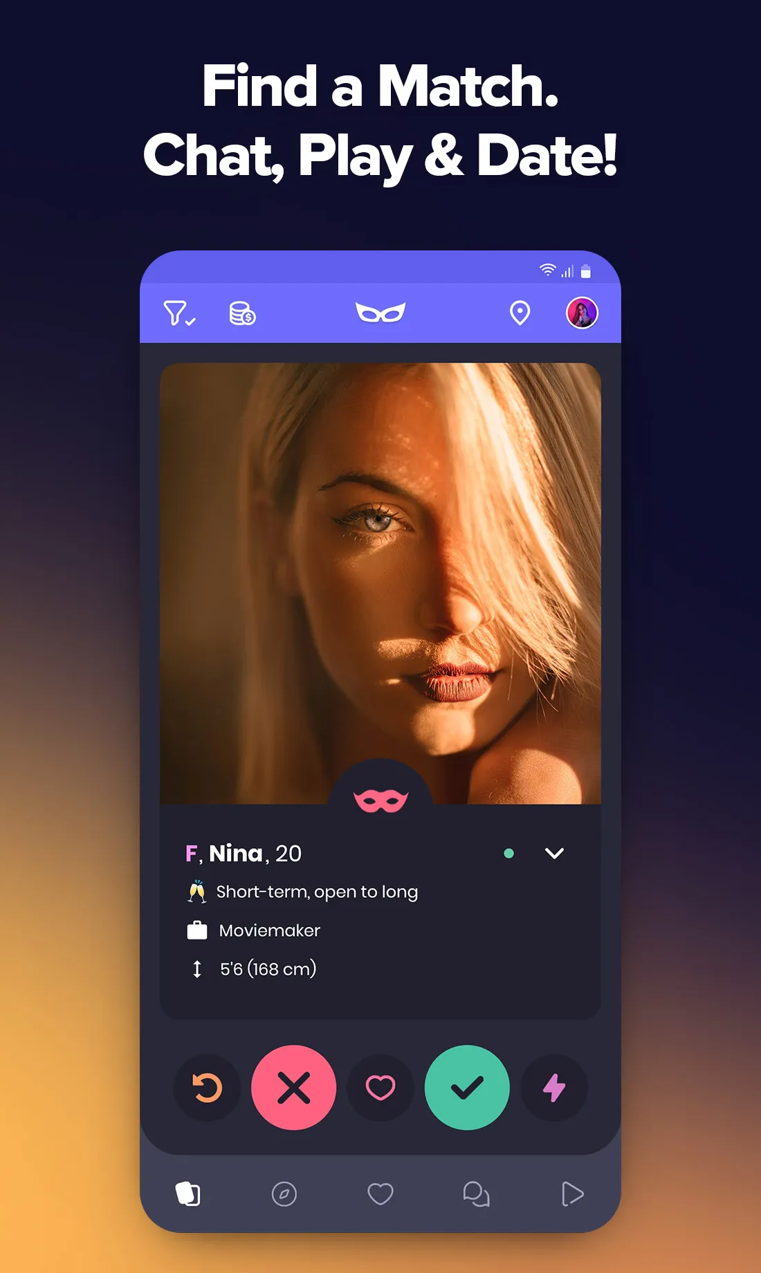 Masked Fling: Dating app | Indus Appstore | Screenshot