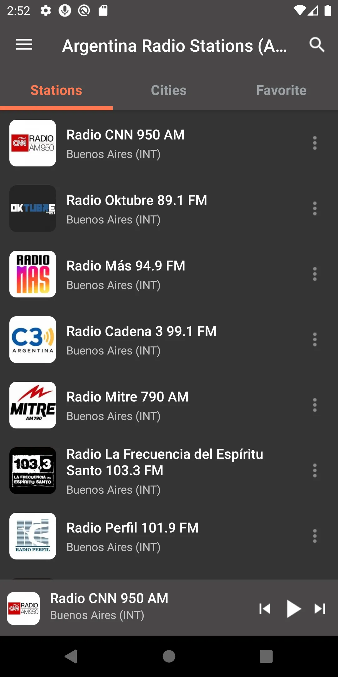 Argentina Radio Stations (AM/F | Indus Appstore | Screenshot