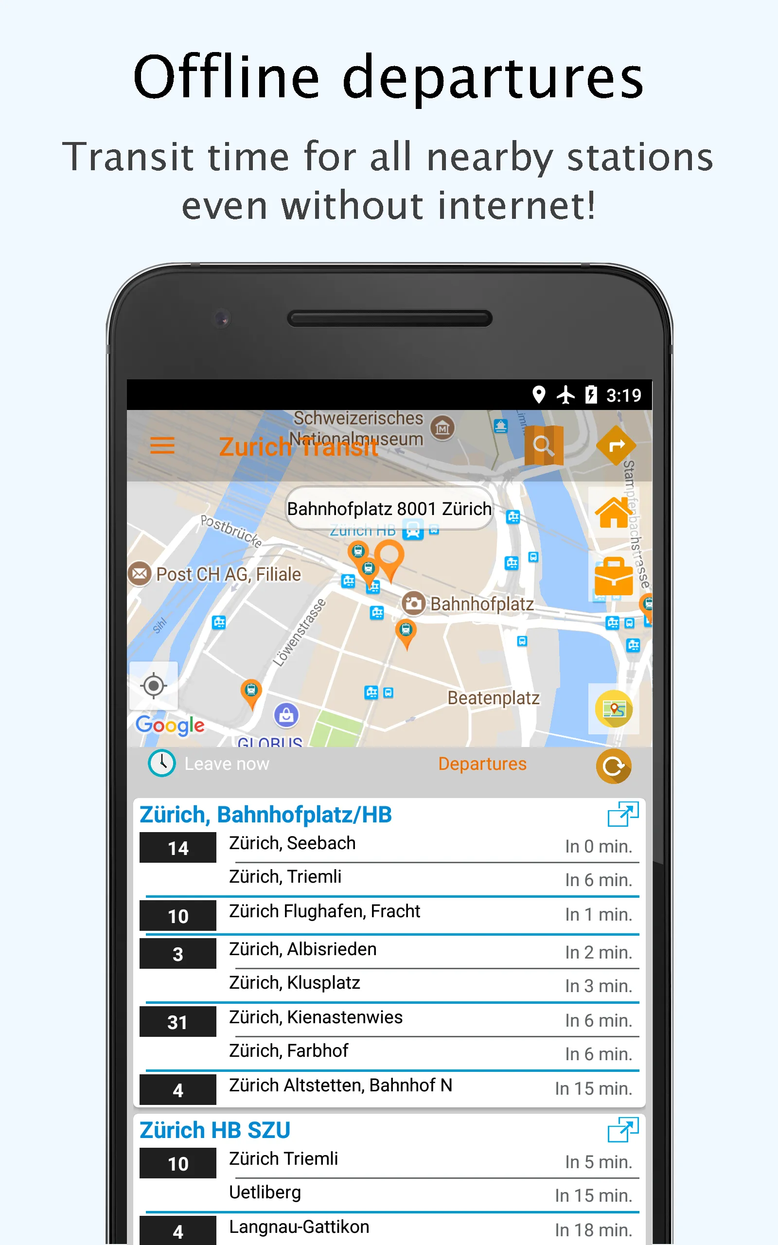 Zurich Public Transport | Indus Appstore | Screenshot