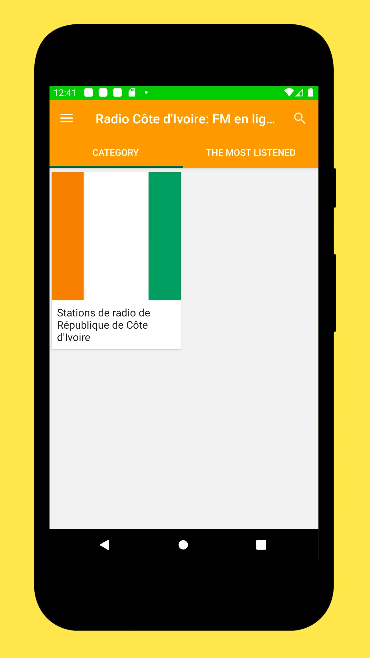 Radio Ivory Coast + Radio FM | Indus Appstore | Screenshot