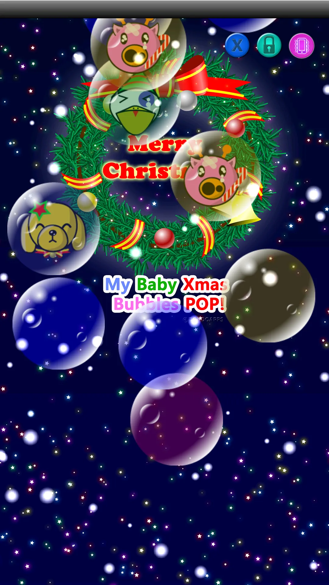 My baby Xmas (Bubbles pop!) | Indus Appstore | Screenshot