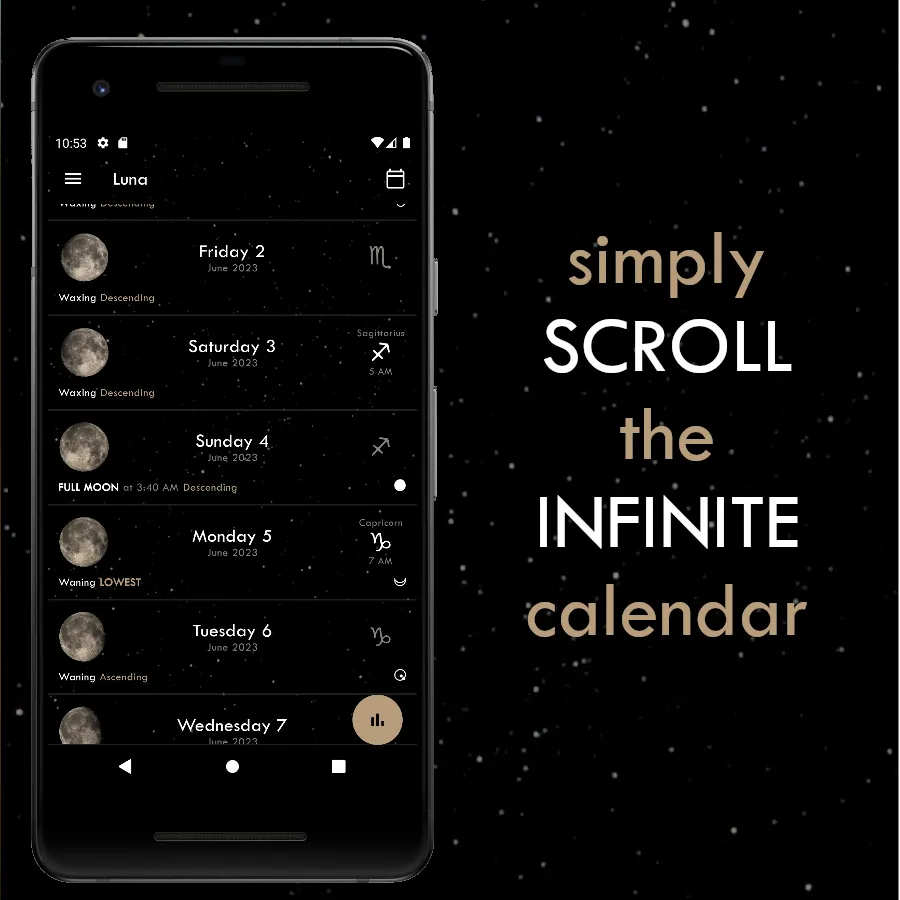 Luna - Moon Calendar | Indus Appstore | Screenshot