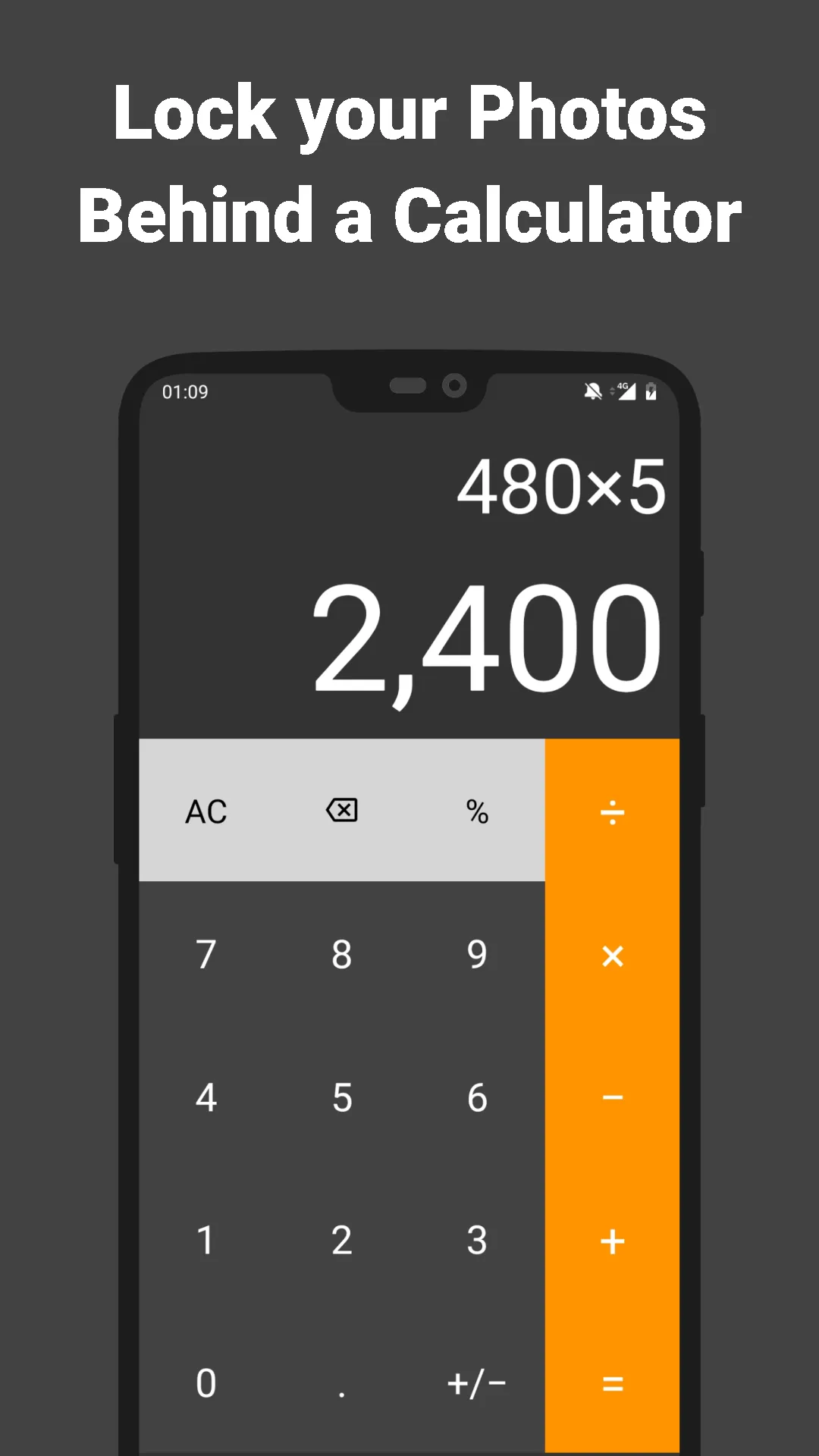 Secret Calculator Lock Vault | Indus Appstore | Screenshot