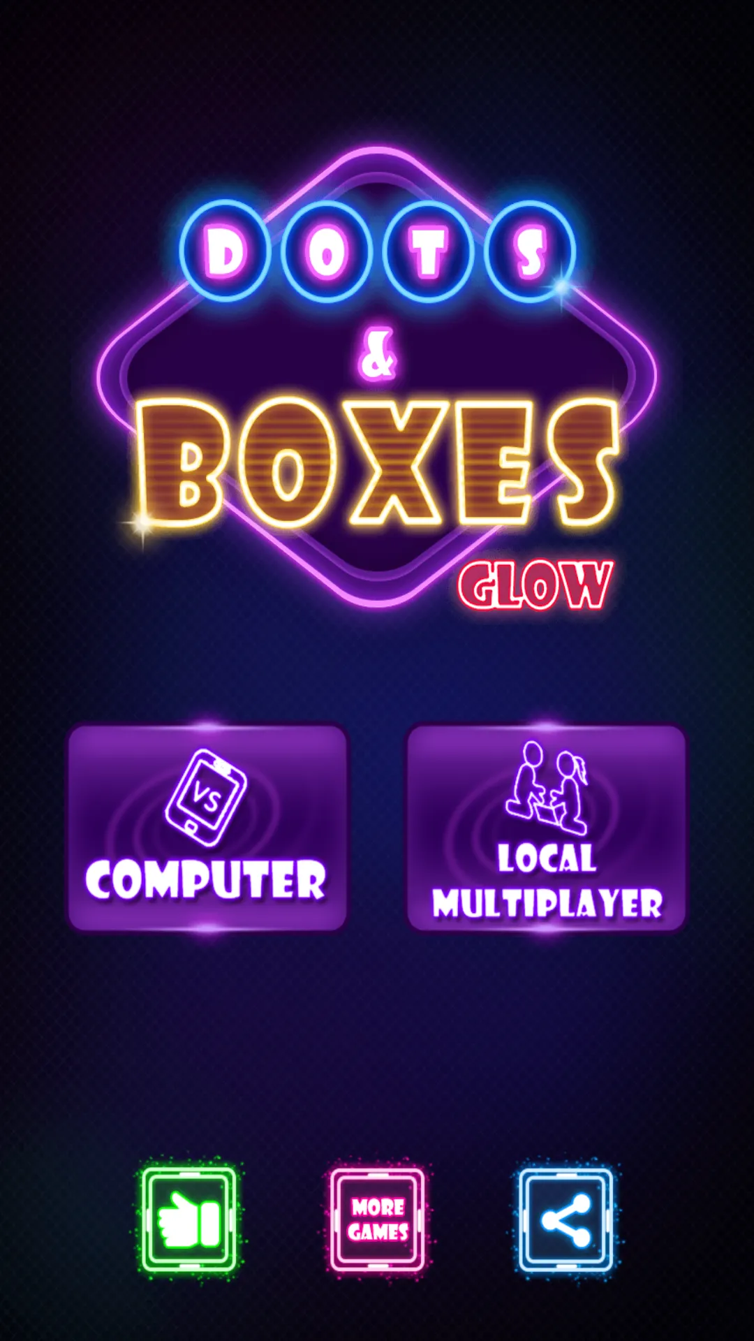 Dots & Boxes Glow: Offline Mul | Indus Appstore | Screenshot