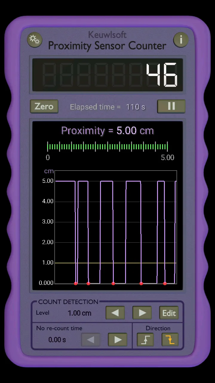 Proximity Sensor Counter | Indus Appstore | Screenshot