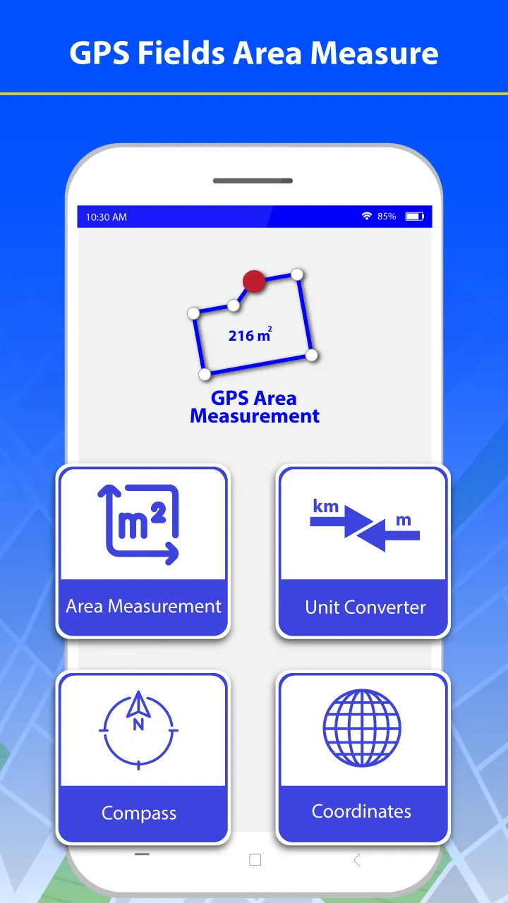 GPS Fields - Area Measure App | Indus Appstore | Screenshot