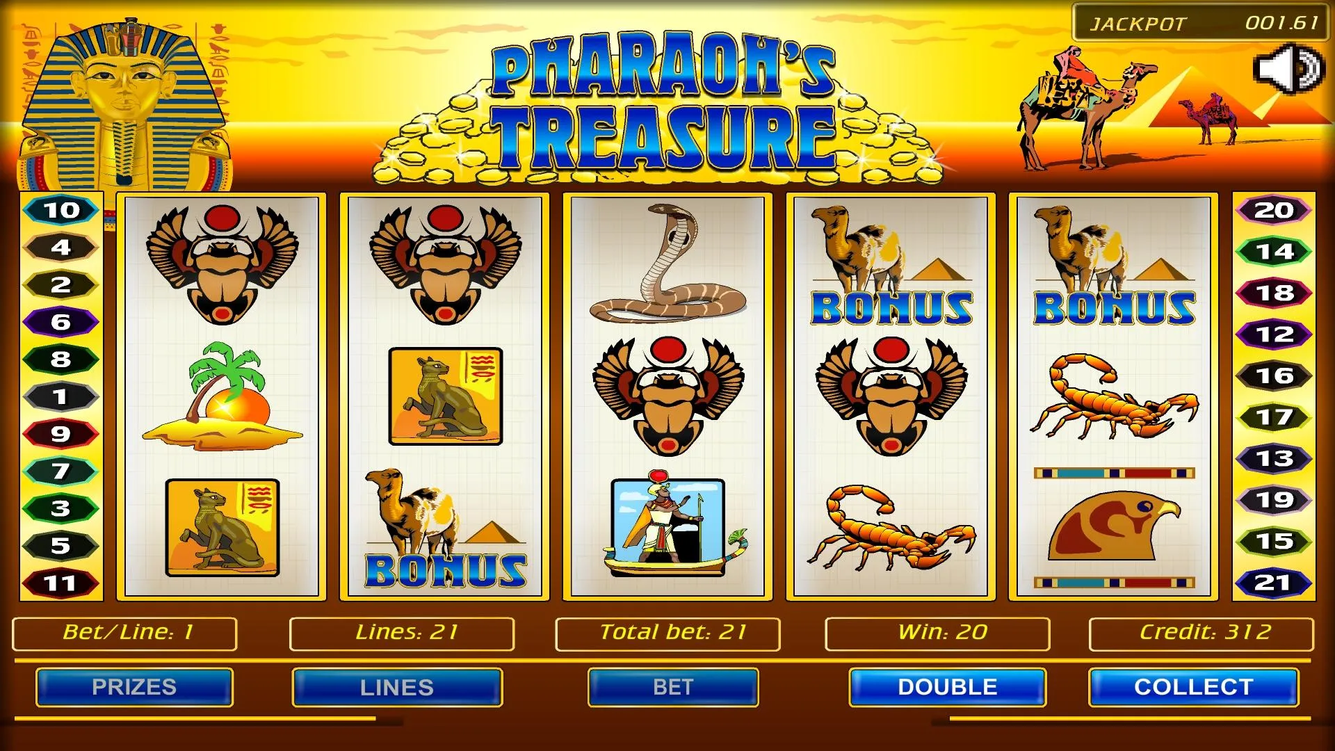 Pharaoh's Treasure | Indus Appstore | Screenshot