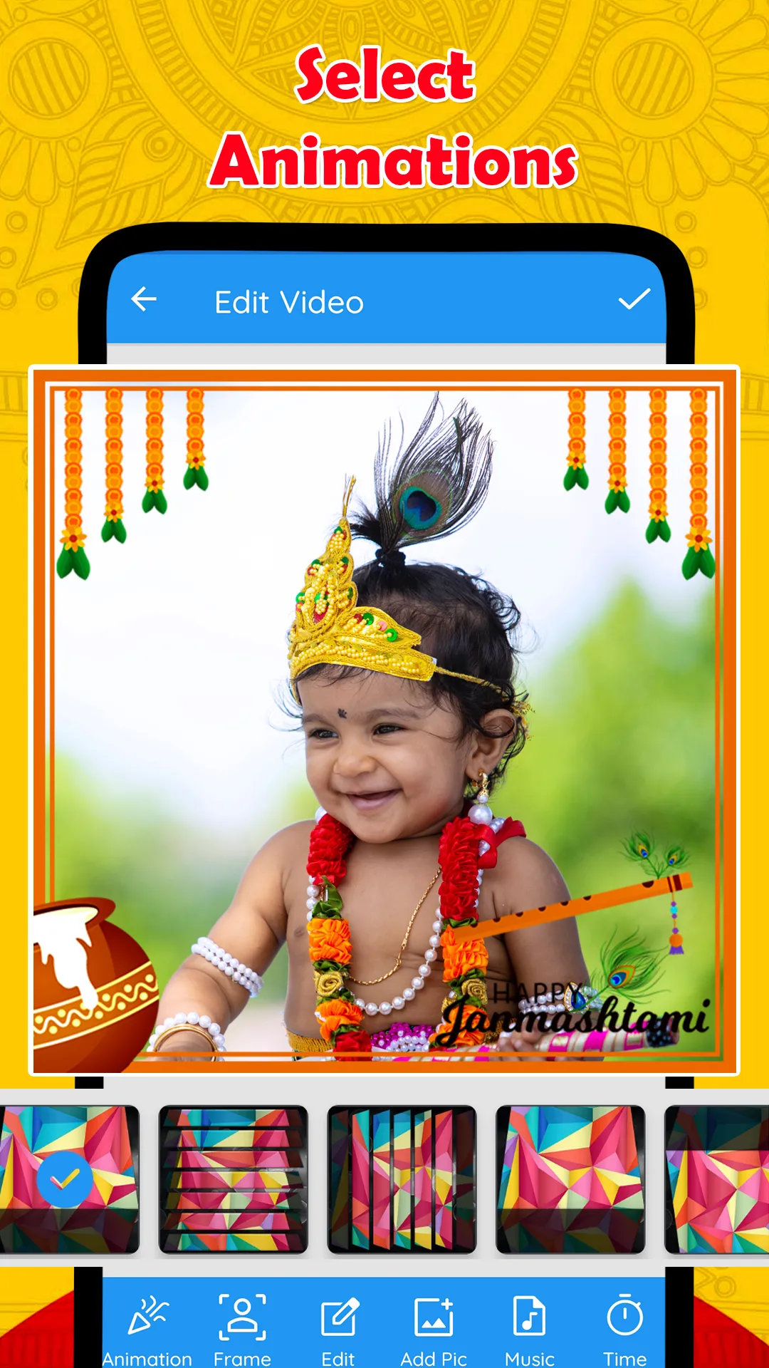 Janmashtami Video Maker | Indus Appstore | Screenshot