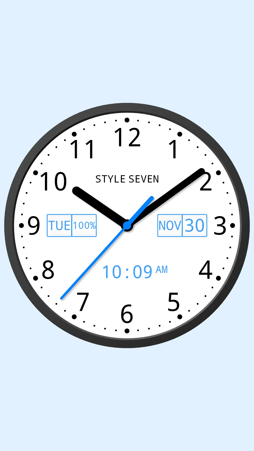 Light Analog Clock-7 | Indus Appstore | Screenshot