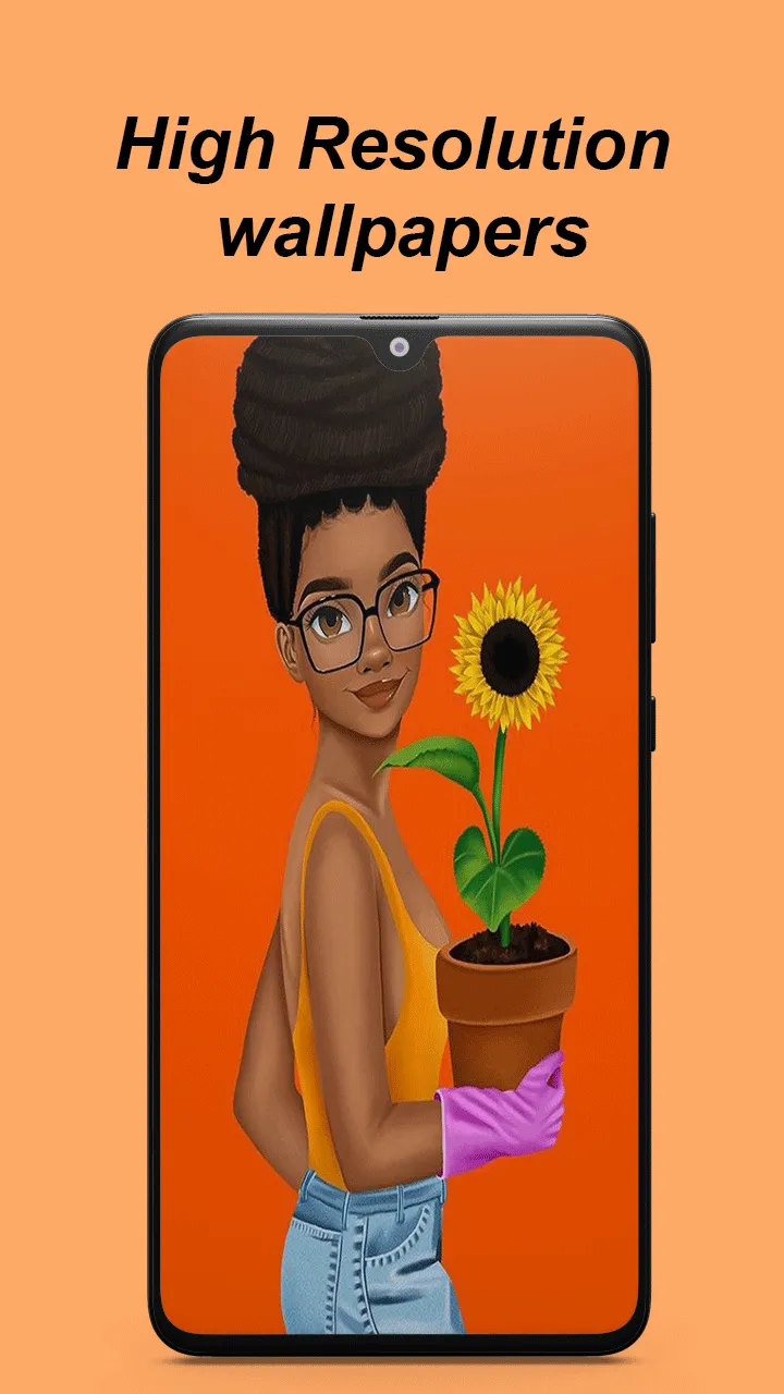 Melanin Wallpaper - Black Girl | Indus Appstore | Screenshot