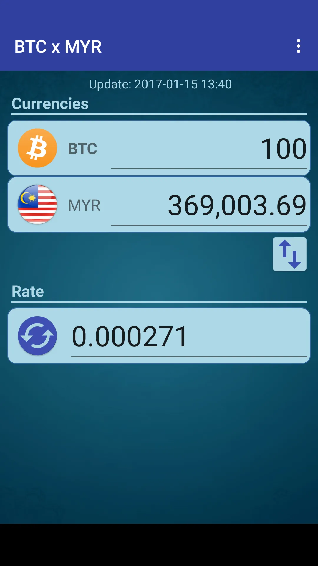 Bitcoin x Malaysian Ringgit | Indus Appstore | Screenshot