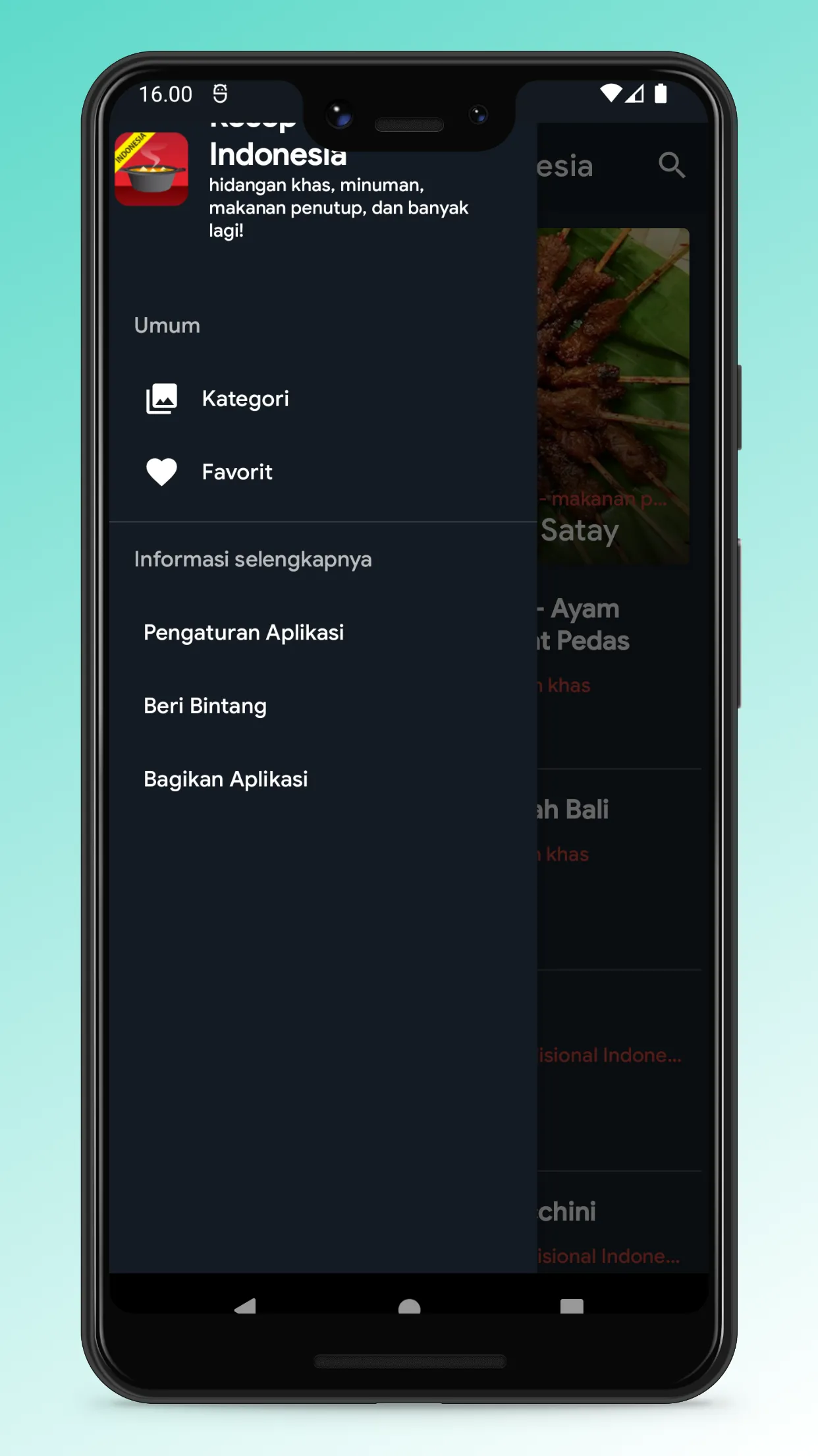 Indonesian Food Recipes App | Indus Appstore | Screenshot