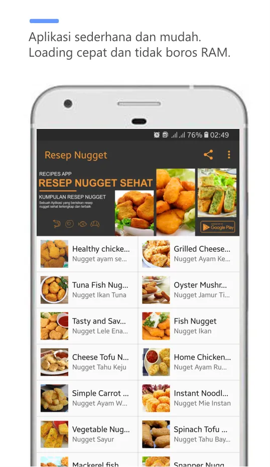 resep nugget terlengkap | Indus Appstore | Screenshot