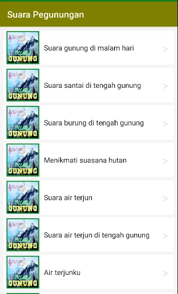 Suara Alam Pegunungan Santai | Indus Appstore | Screenshot