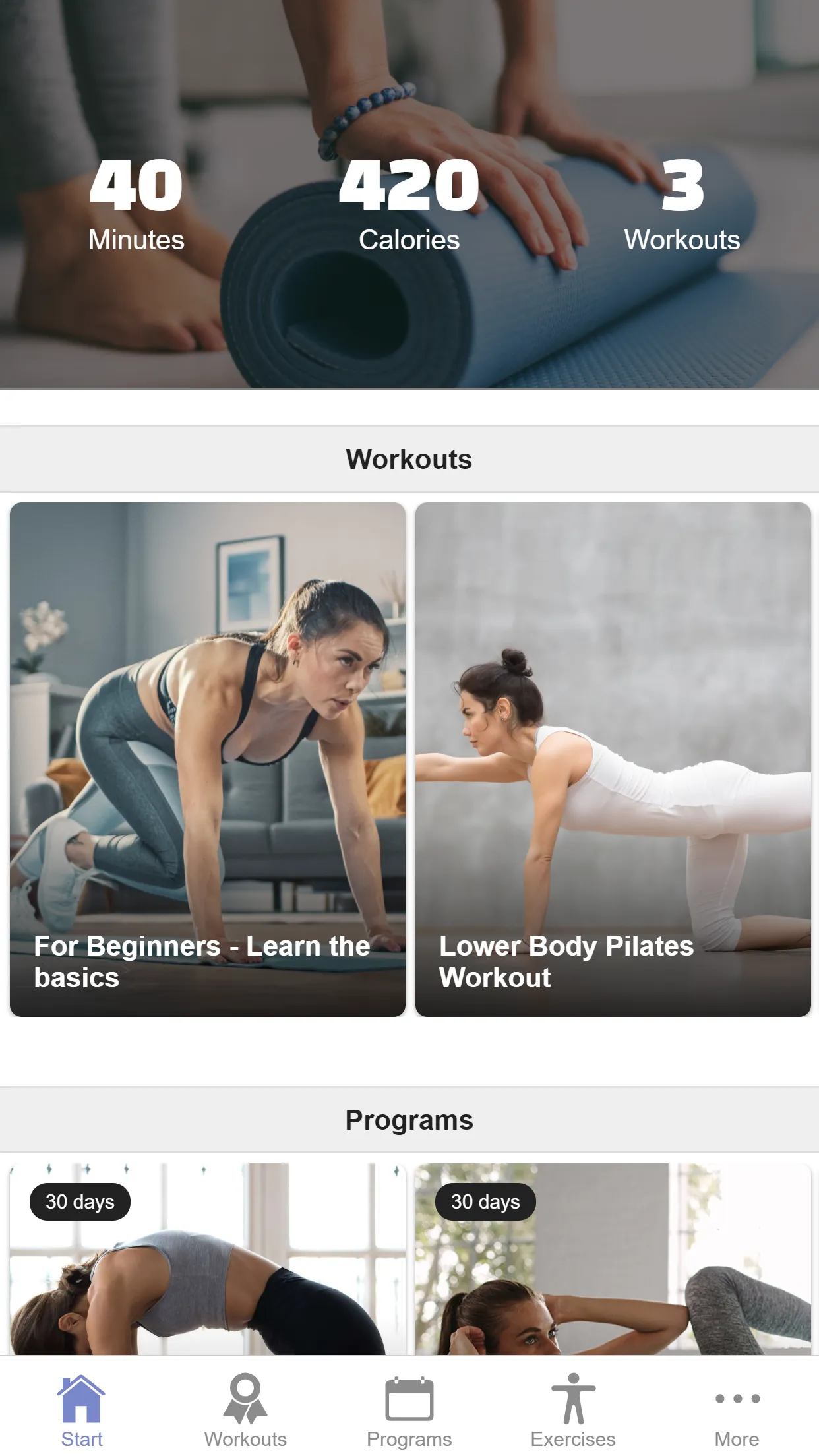 Pilates Exercises - All Levels | Indus Appstore | Screenshot