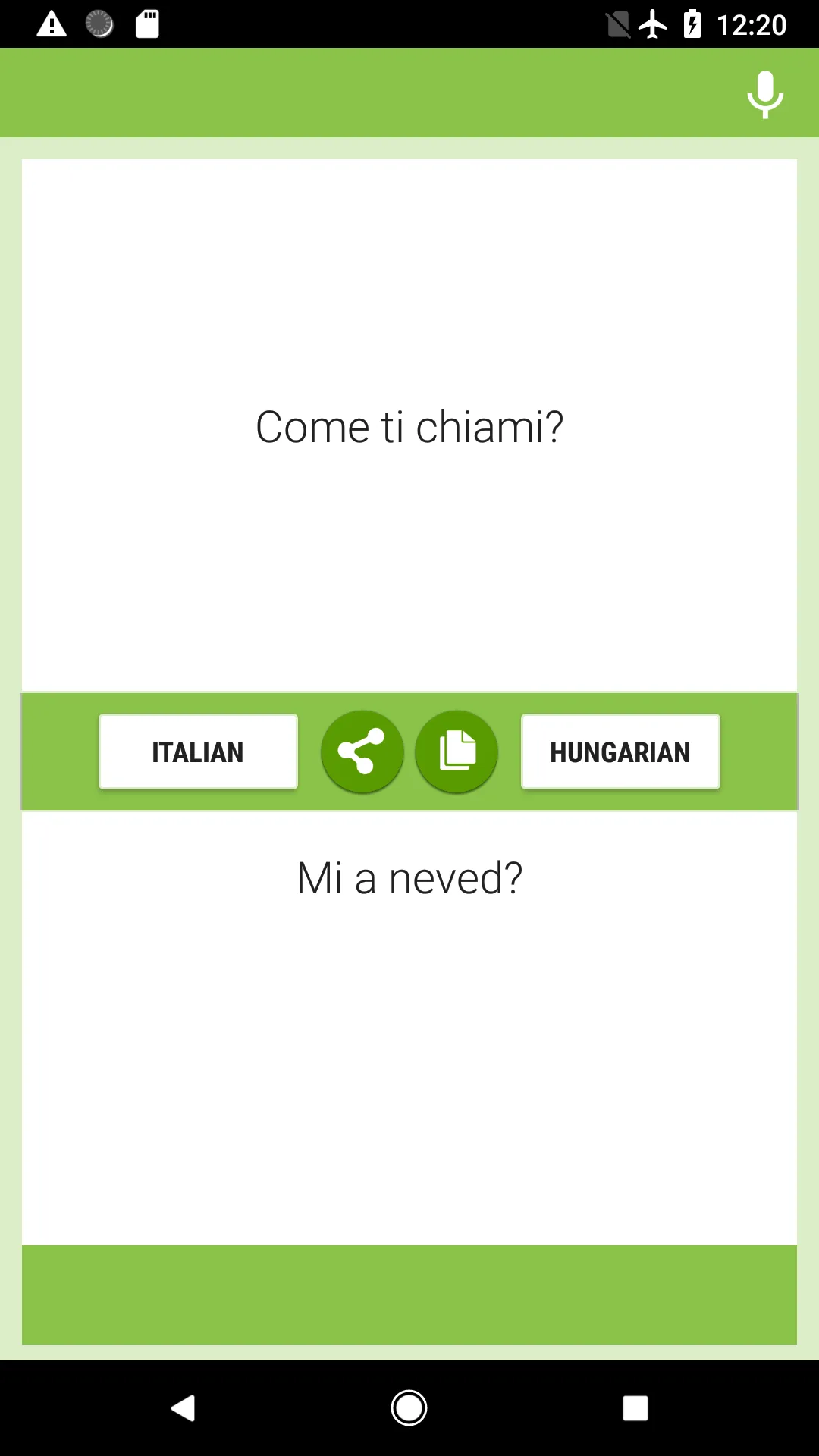 Italian-Hungarian Translator | Indus Appstore | Screenshot