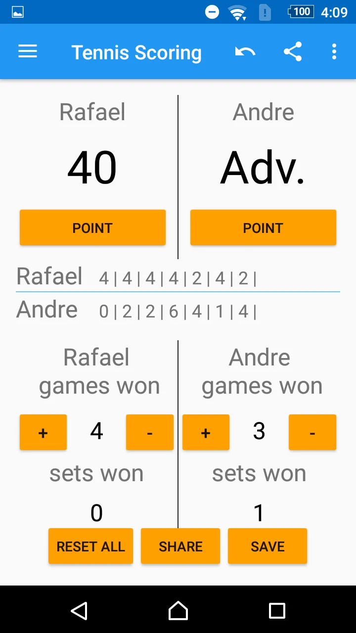 Tennis Scoring | Indus Appstore | Screenshot