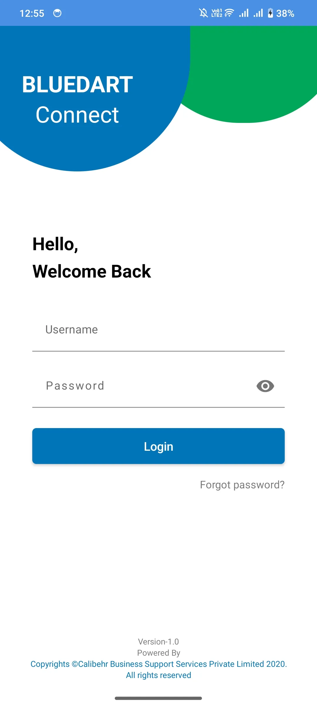 Bluedart Connect | Indus Appstore | Screenshot