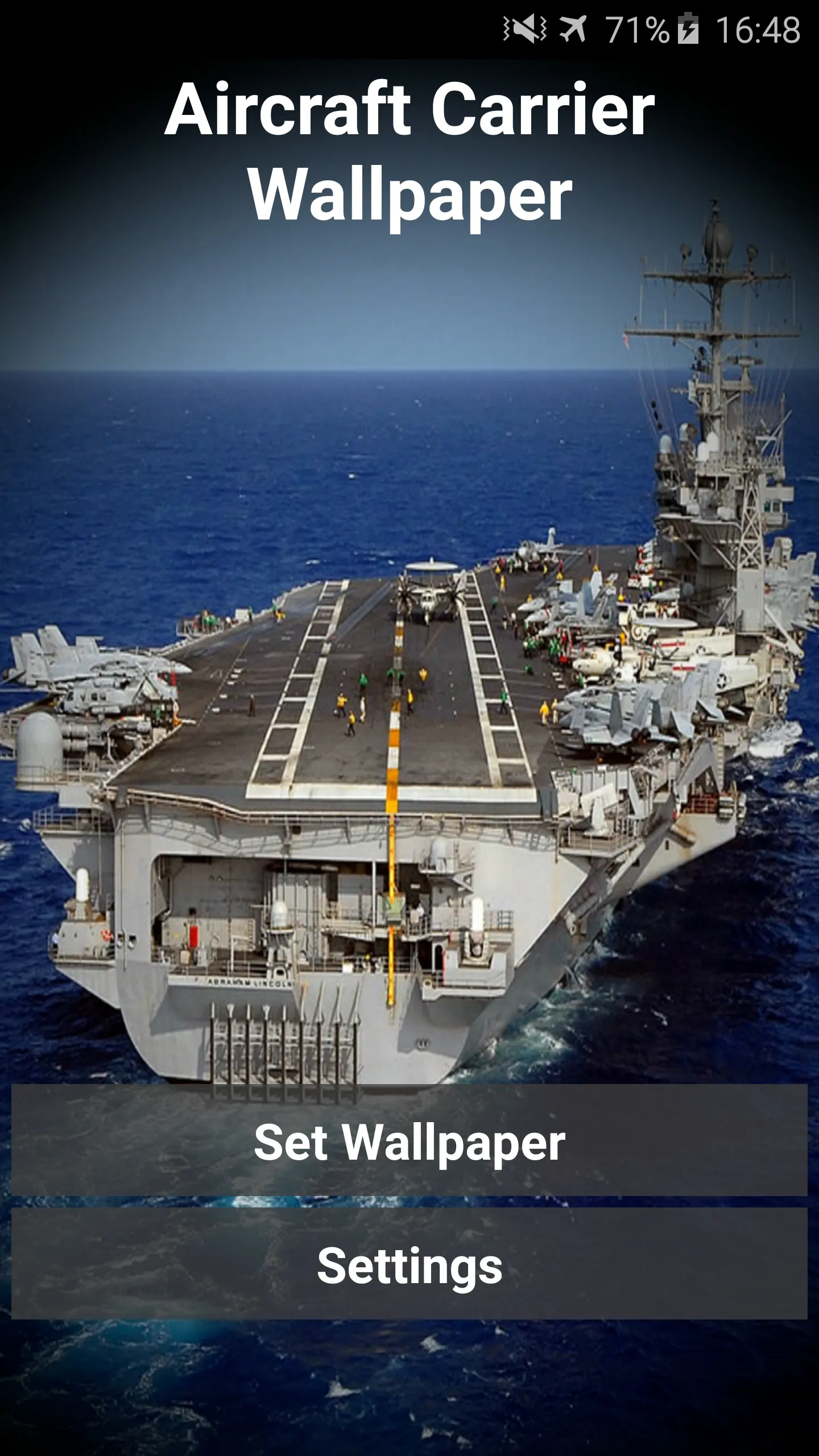 Aircraft Carrier Video Wallpap | Indus Appstore | Screenshot