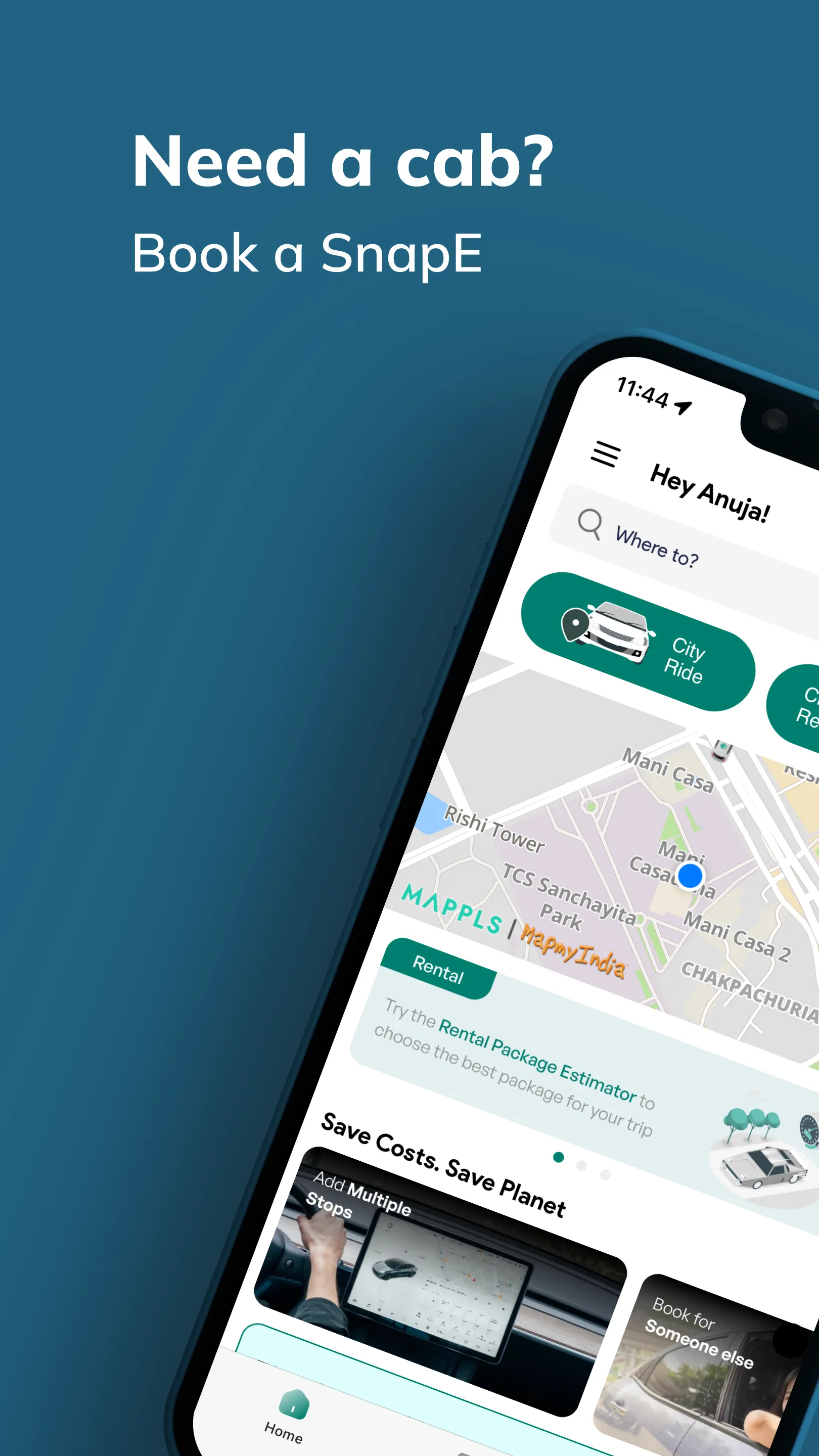 SnapE Cabs | Indus Appstore | Screenshot