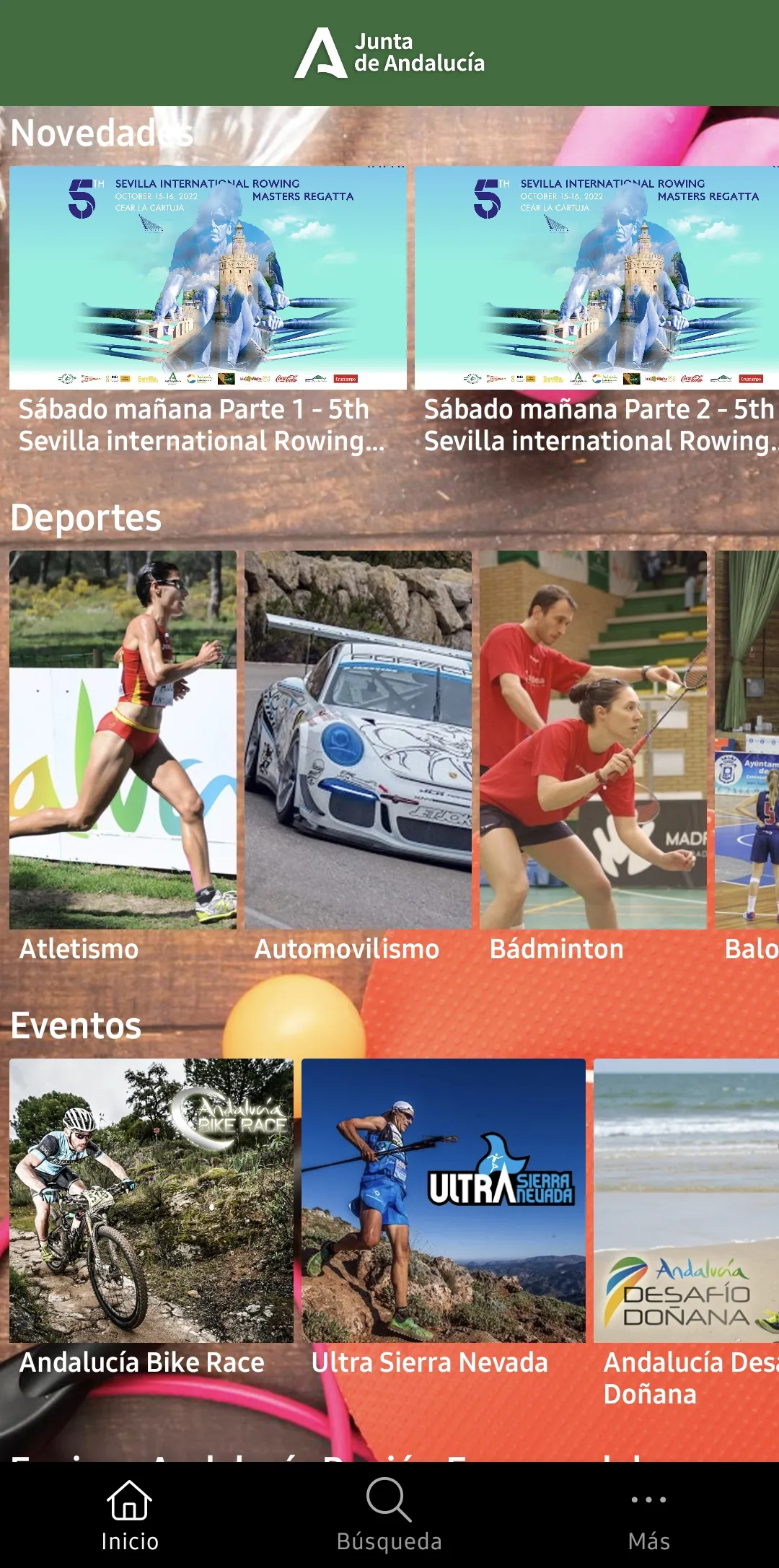 Andalucía es Deporte | Indus Appstore | Screenshot