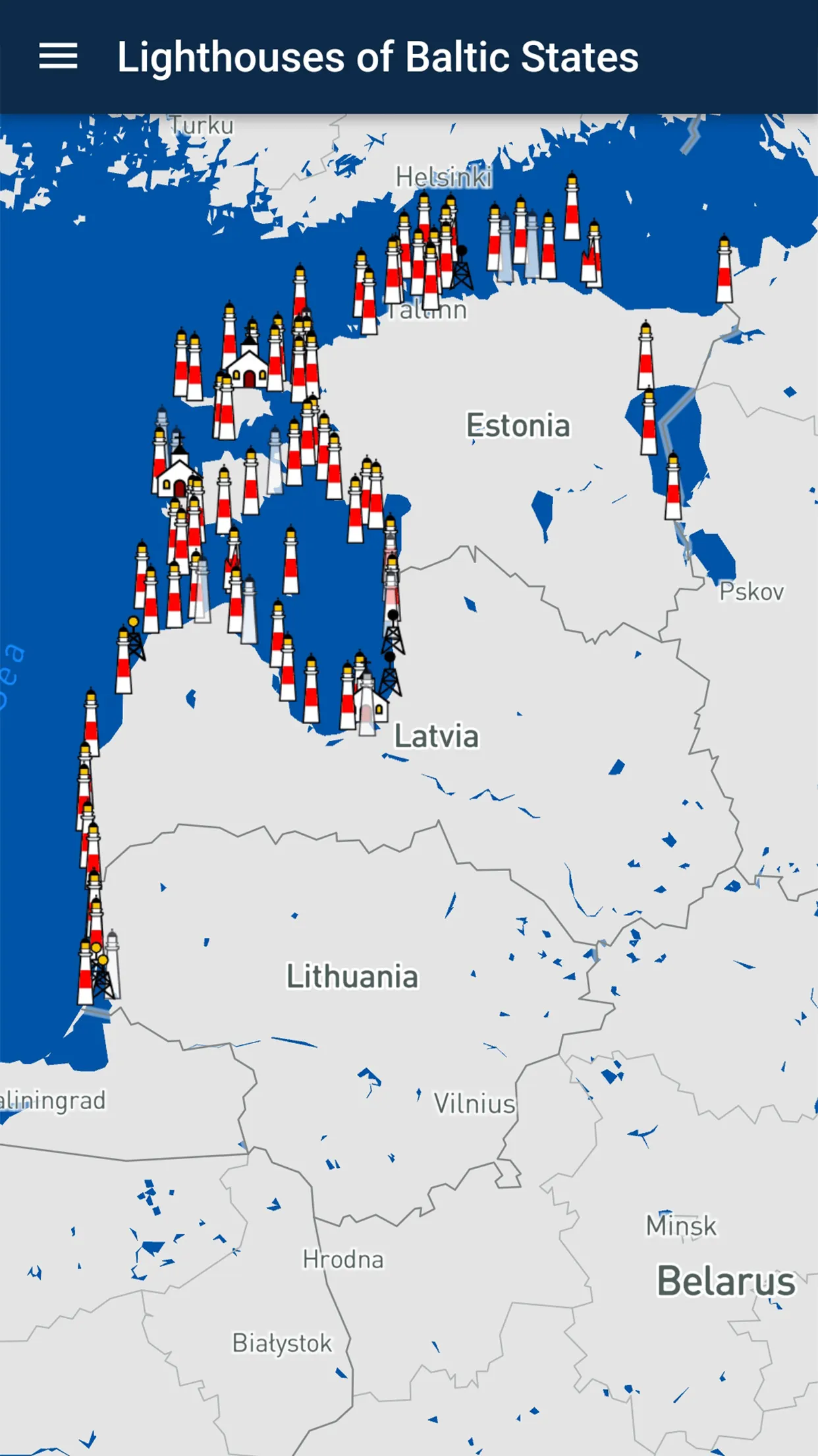 Lighthouses of Baltic States | Indus Appstore | Screenshot