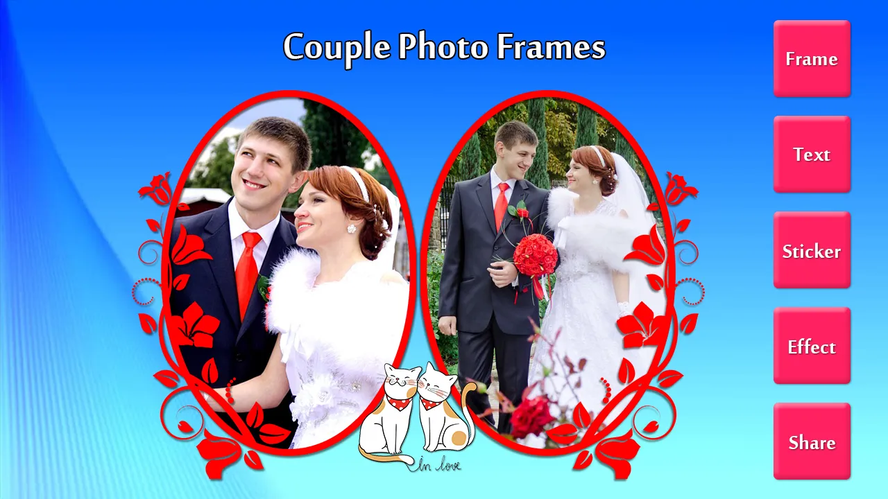 Couple Photo Frames - Romantic | Indus Appstore | Screenshot