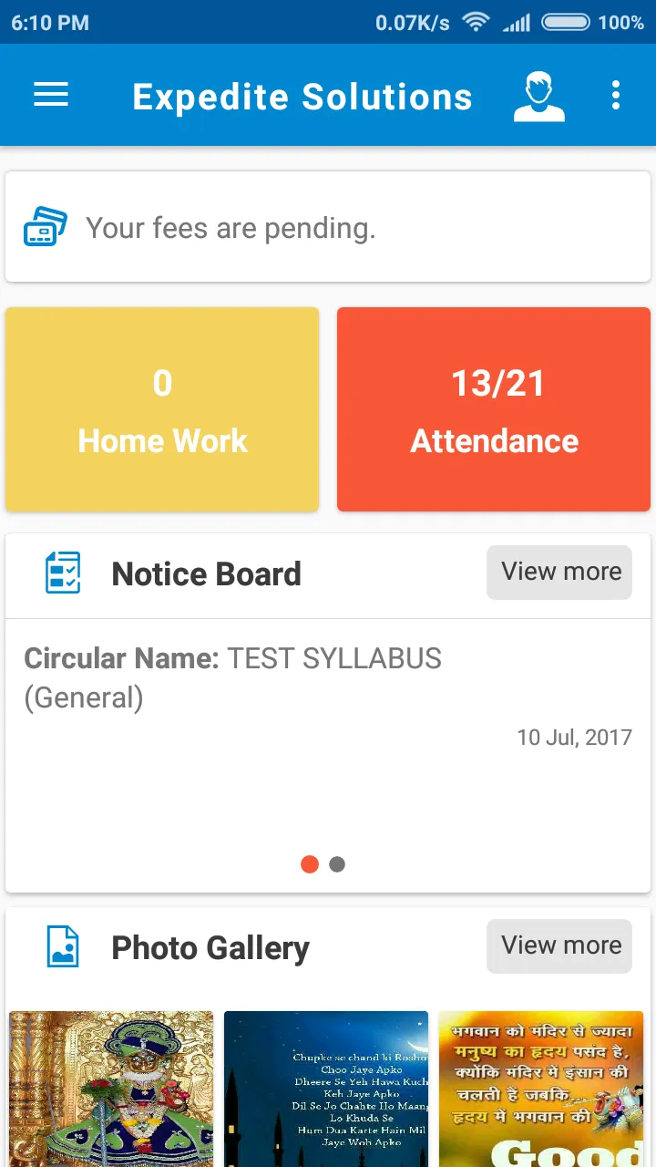 MySchoolApp | Indus Appstore | Screenshot