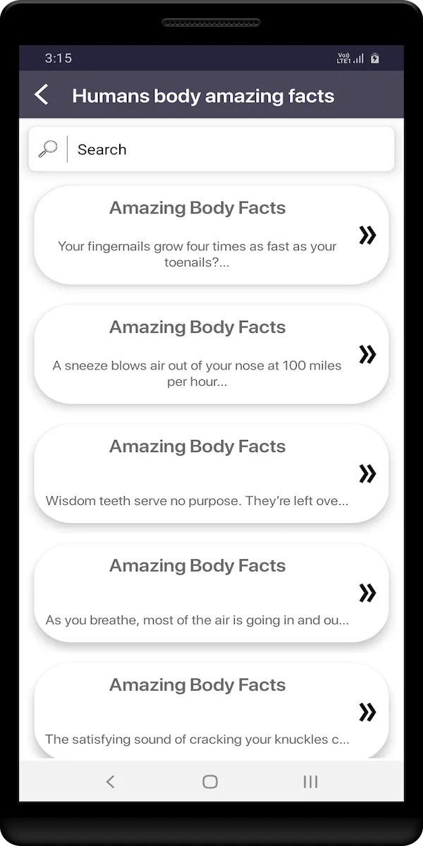 Humans body amazing facts | Indus Appstore | Screenshot