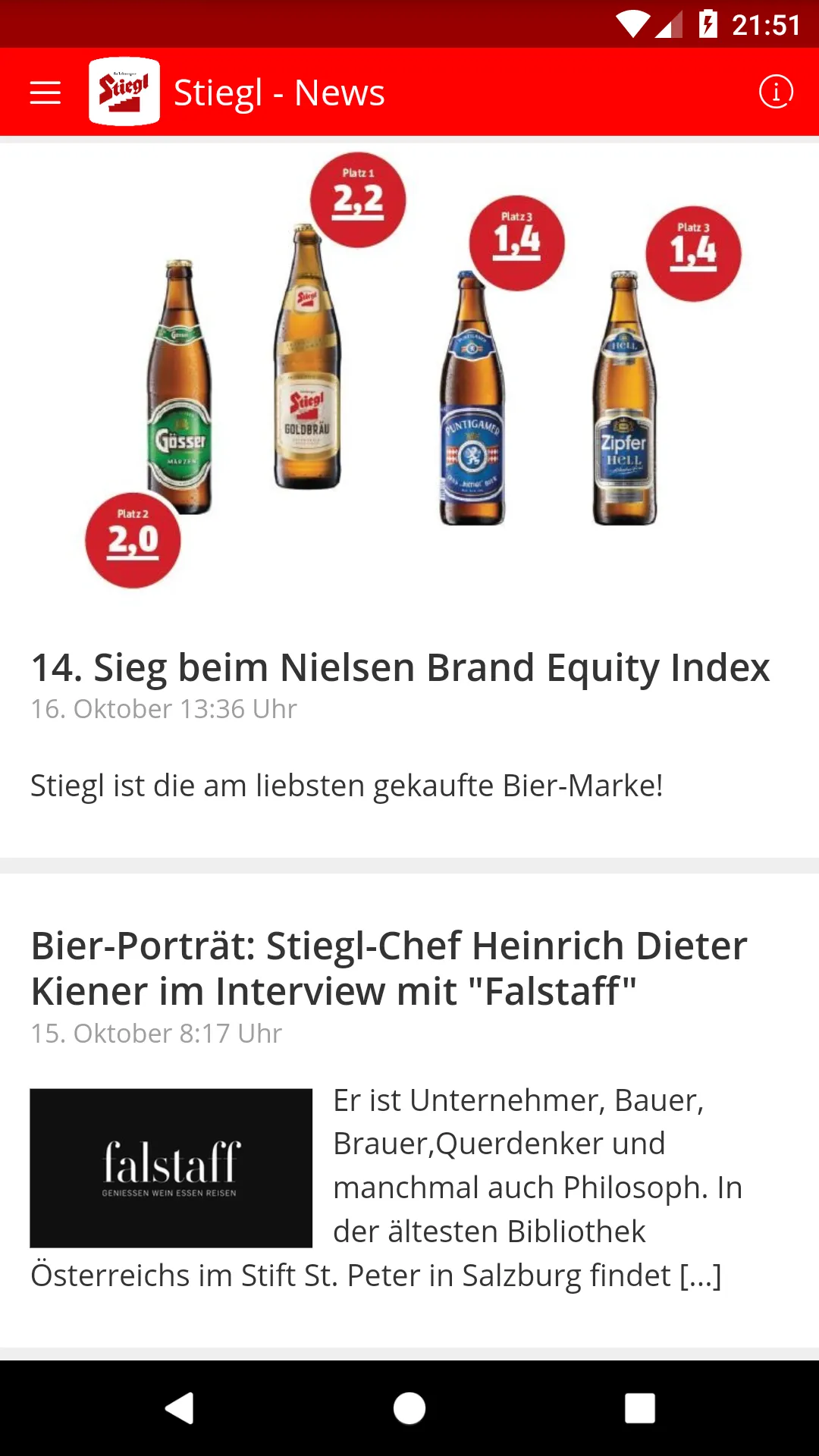 MeiStiegl | Indus Appstore | Screenshot