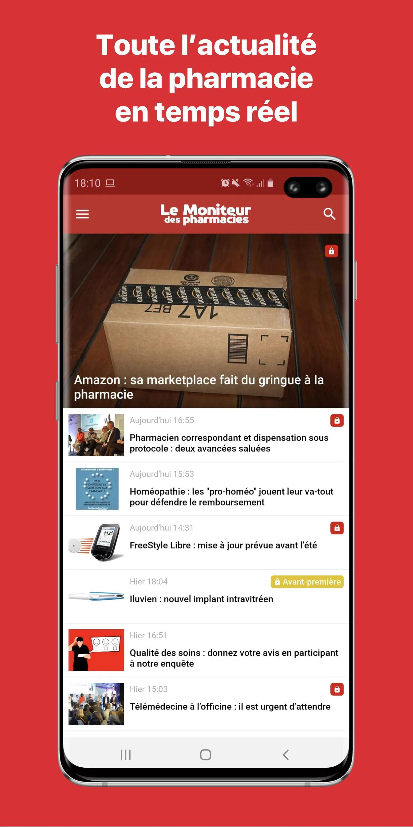 Le Moniteur des pharmacies.fr | Indus Appstore | Screenshot