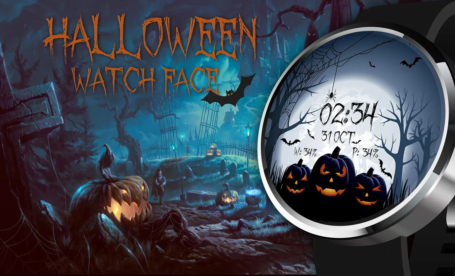 Halloween Spooky Watch Face | Indus Appstore | Screenshot