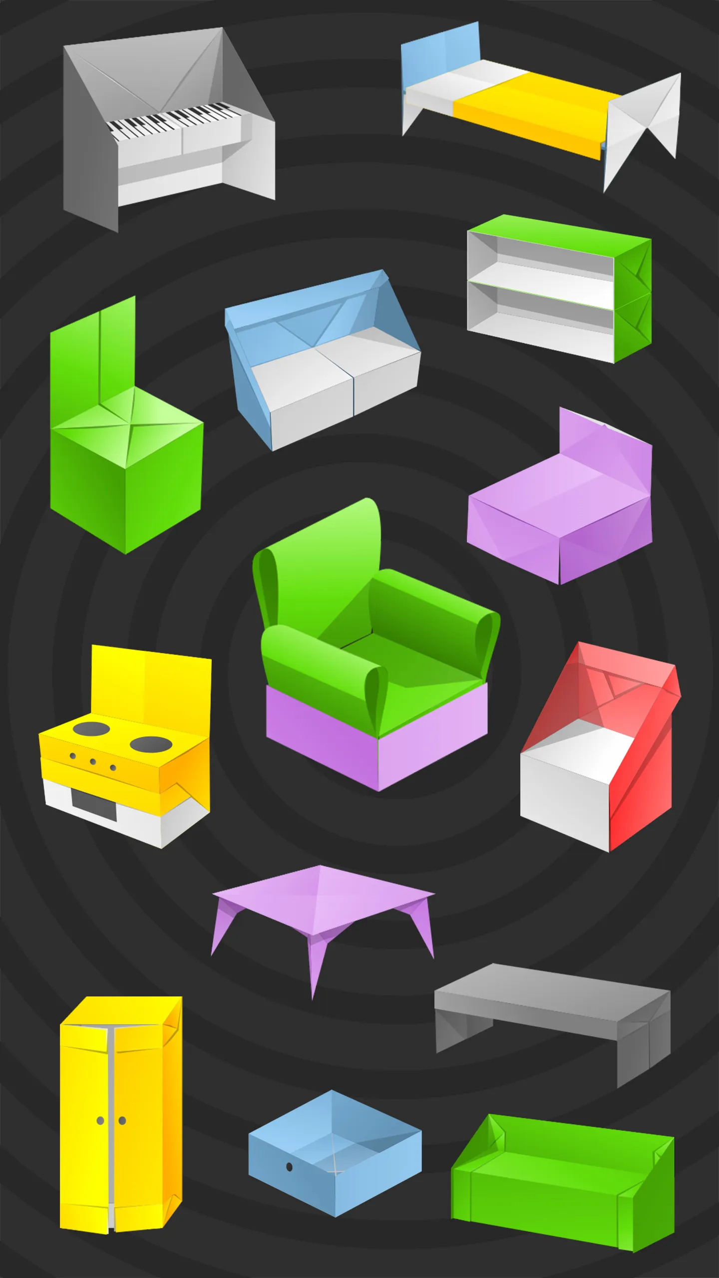 Origami Furniture From Paper | Indus Appstore | Screenshot