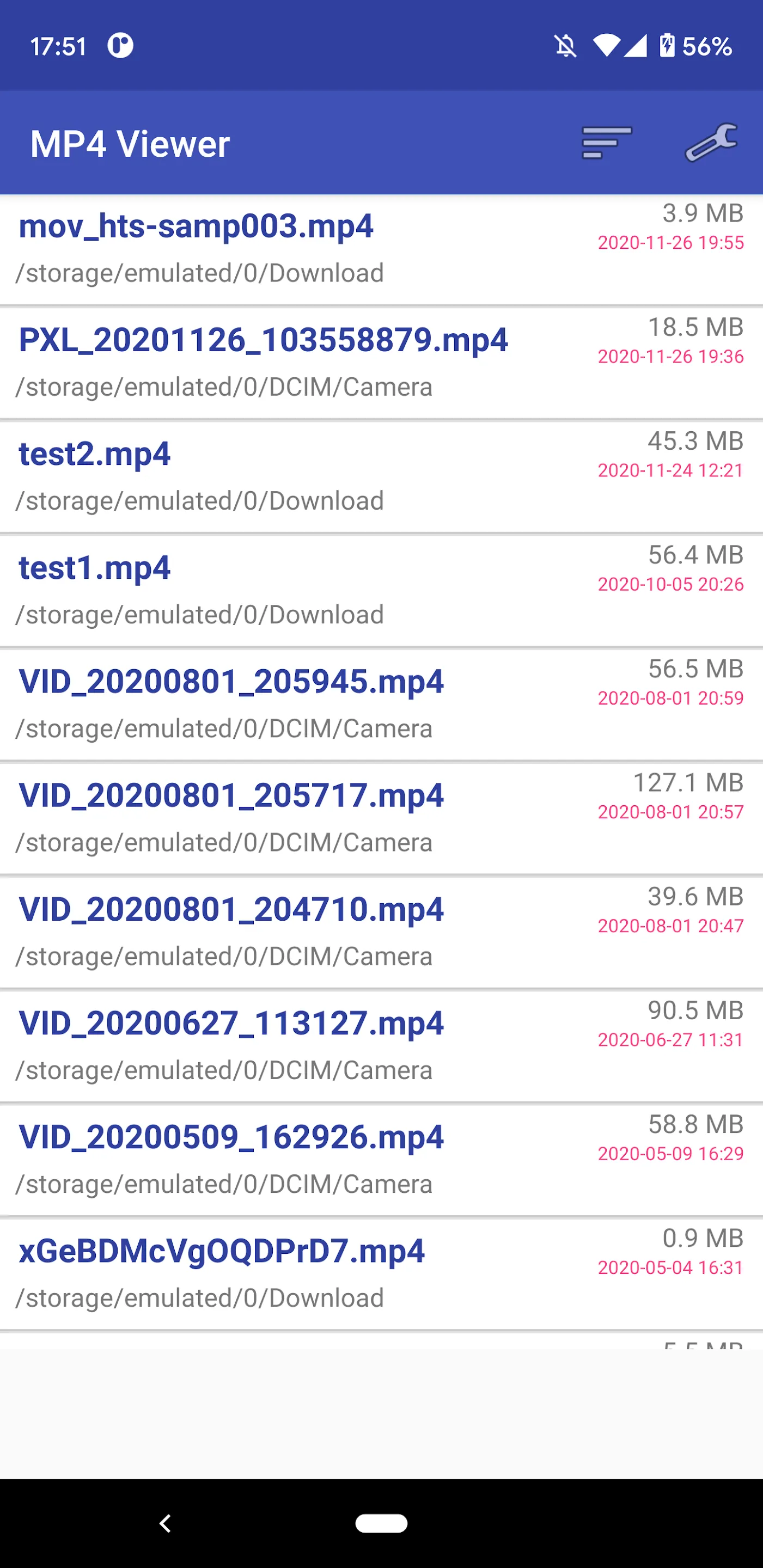 MP4 Viewer | Indus Appstore | Screenshot